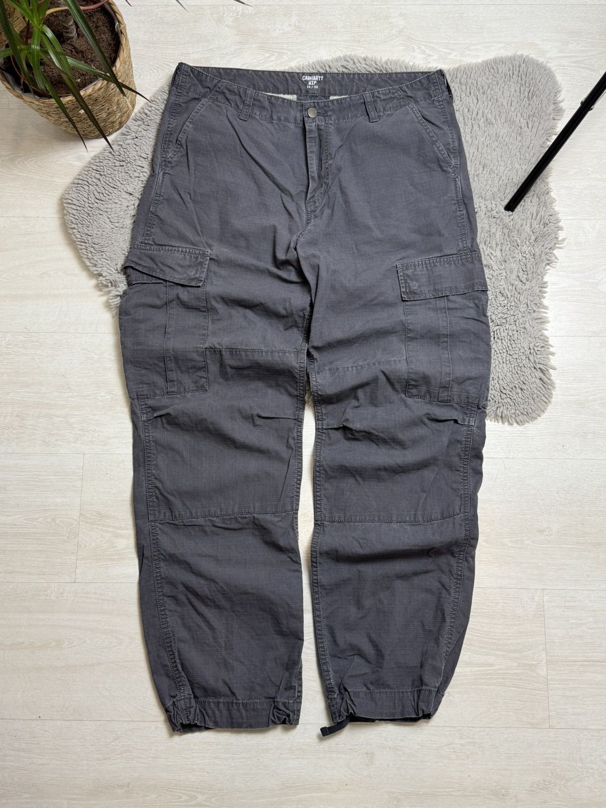 Carhartt × Vintage Carhartt vintage cargo baggy pants Center logo multi pocket Size US 34 / EU 50 - 4 Thumbnail