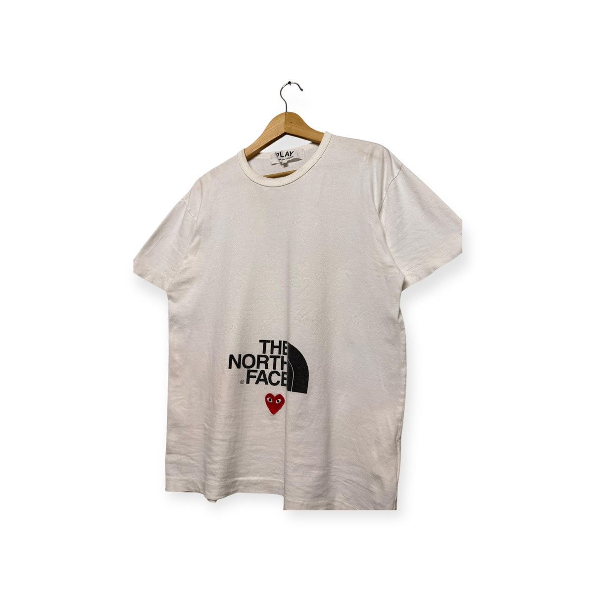 Comme des Garcons × The North Face Comme Des Garcons Play X The North Face Heart Logo Tee Size US XL / EU 56 / 4 - 4 Thumbnail