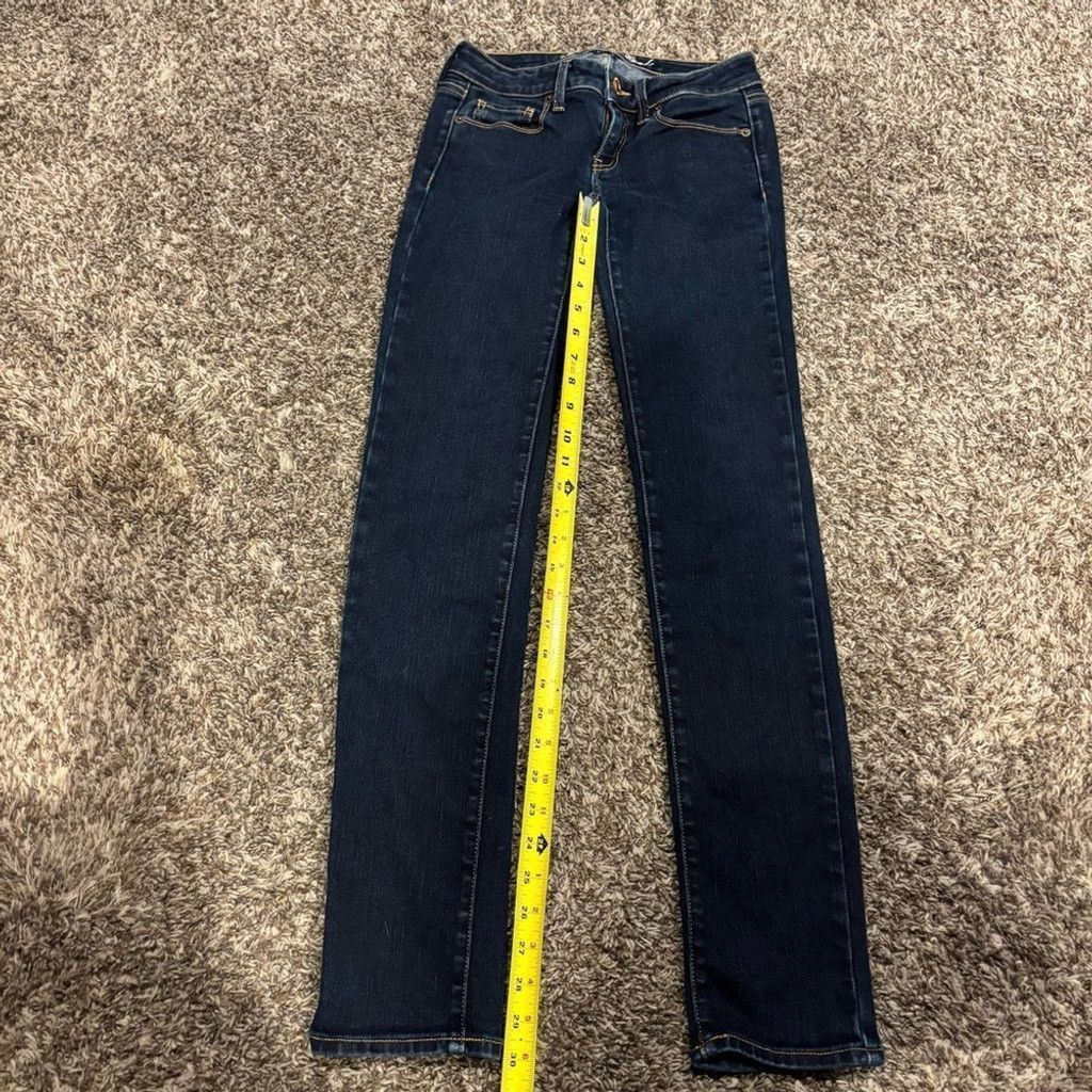 American Eagle Outfitters American Eagle Outfitters Dark Indigo Skinny Jeans Size 26" / US 2 / IT 38 - 3 Thumbnail