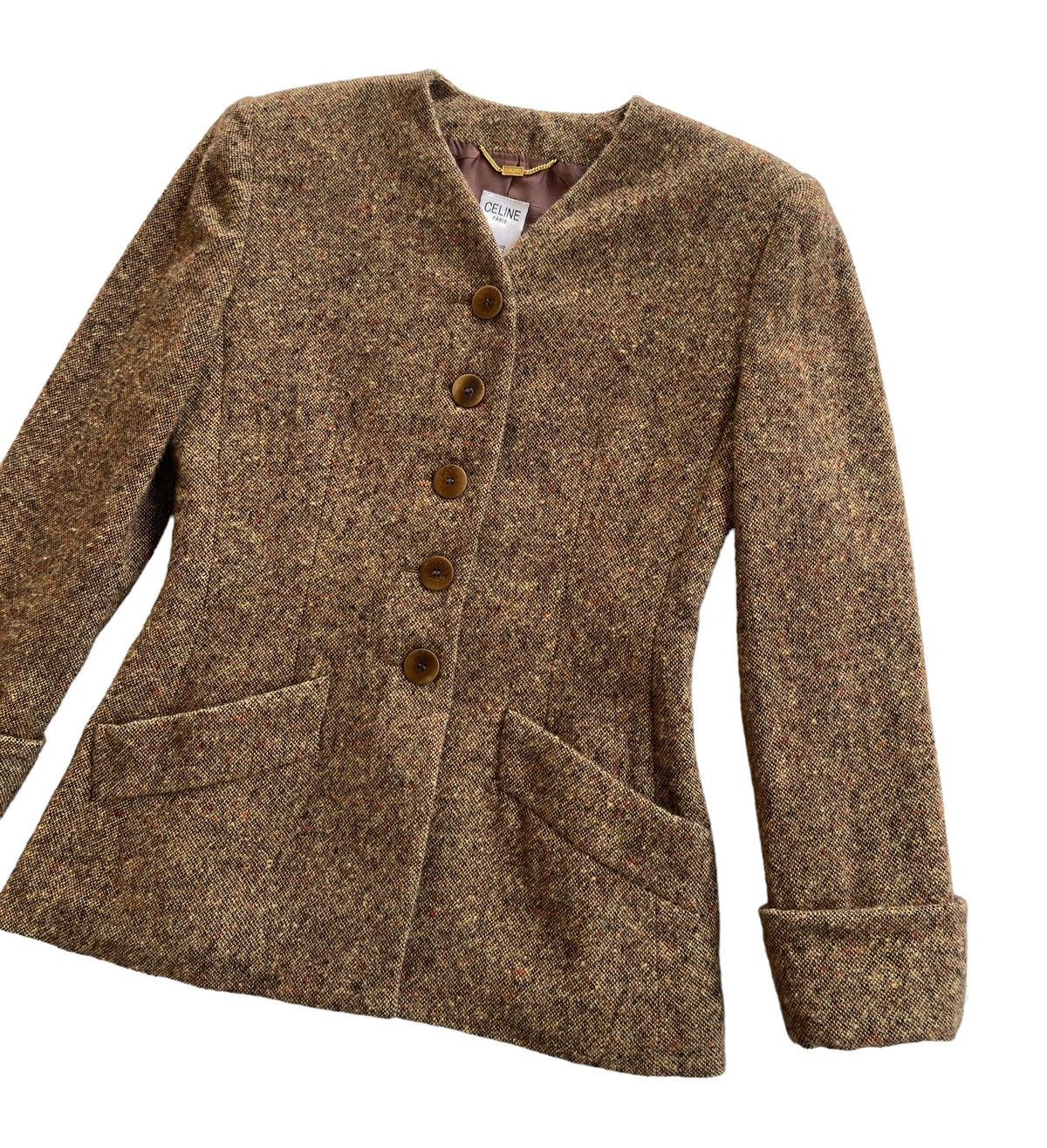 Celine Celine Luxury Wool Tweed Coats Size M / US 6-8 / IT 42-44 - 5 Thumbnail