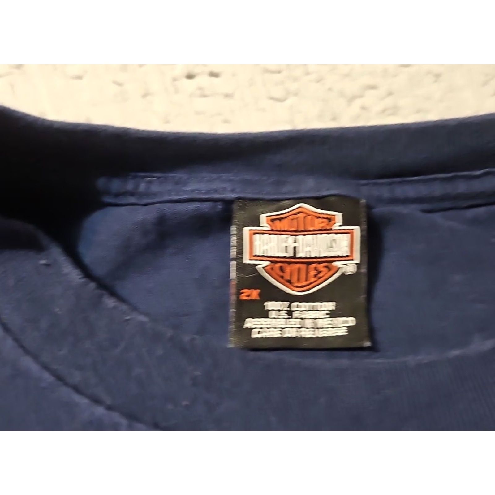Harley Davidson Harley Davidson Shirt 2XL XXL Cotton Navy Blue Eagle Kaliapal Montana T Size US XXL / EU 58 / 5 - 5 Thumbnail