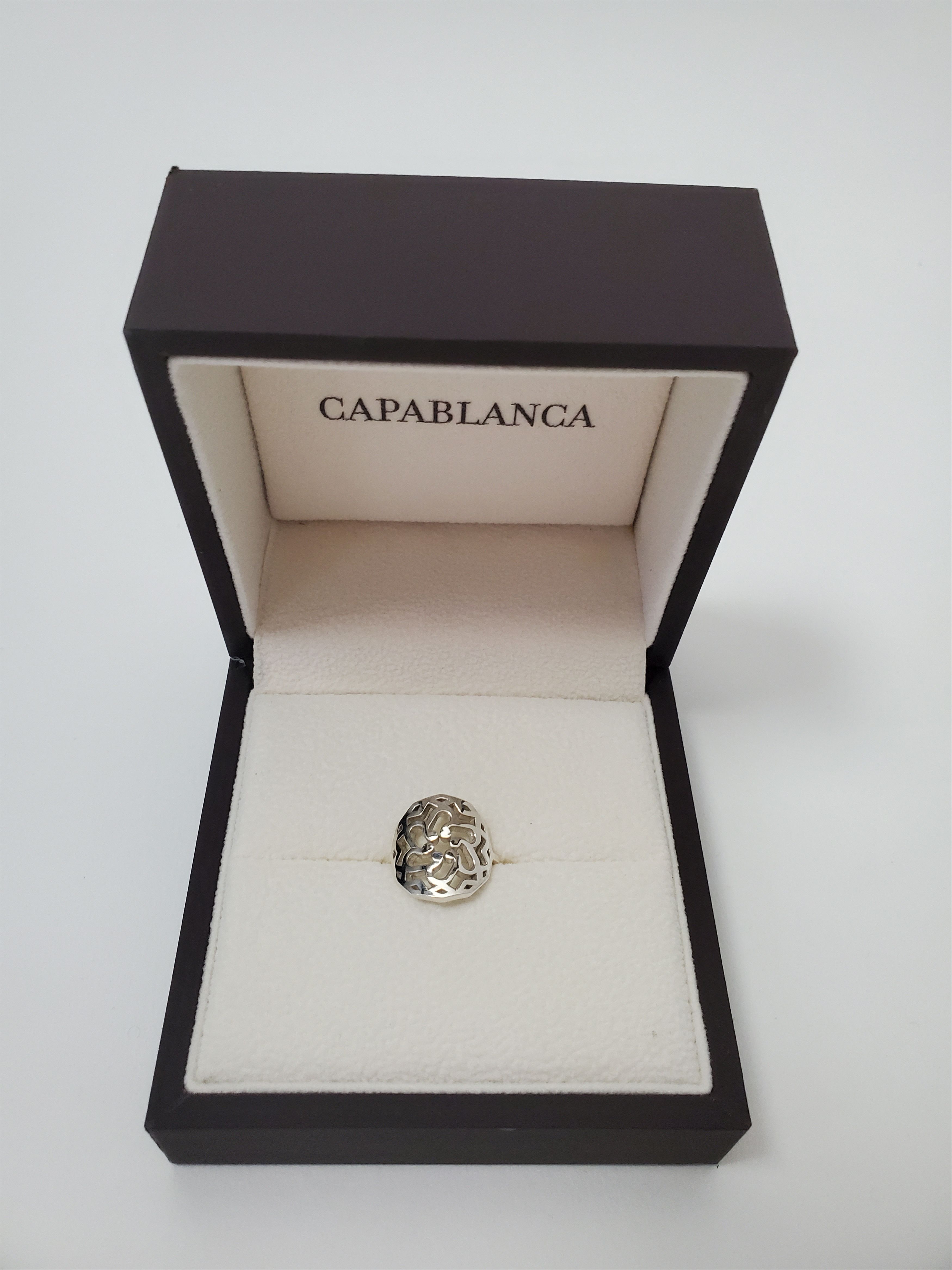 Designer Capablanca Sterling Silver Geometric Ring New in Box Size 6 Size ONE SIZE - 1 Thumbnail