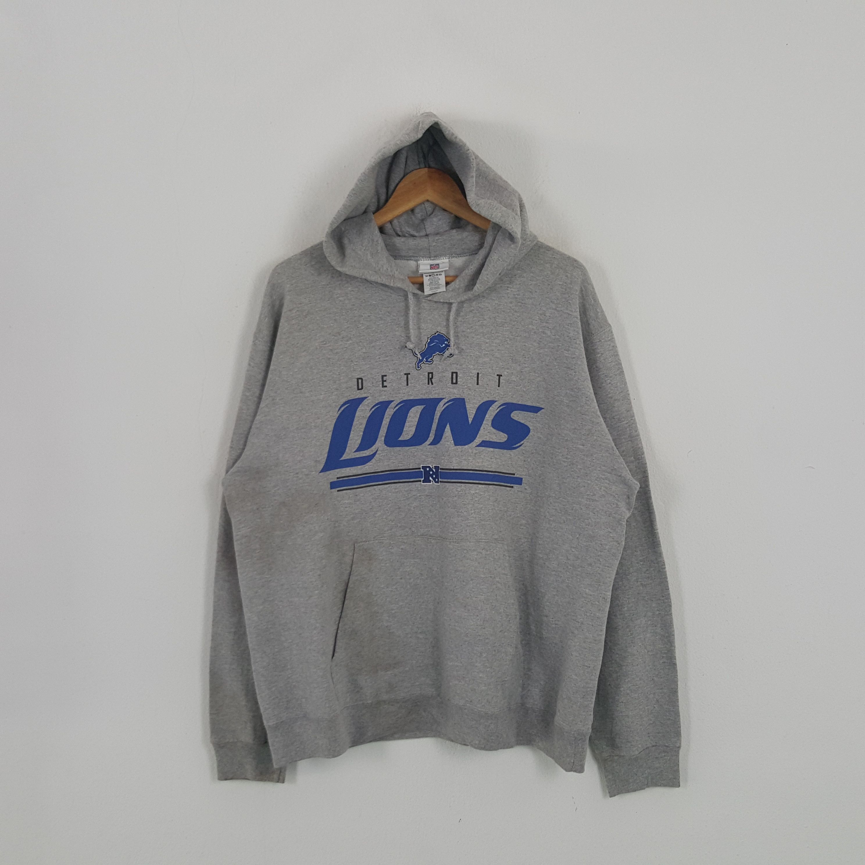 NFL × Vintage Vintage Detroit Lions American Football Team Hoodies Size US L / EU 52-54 / 3 - 1 Thumbnail