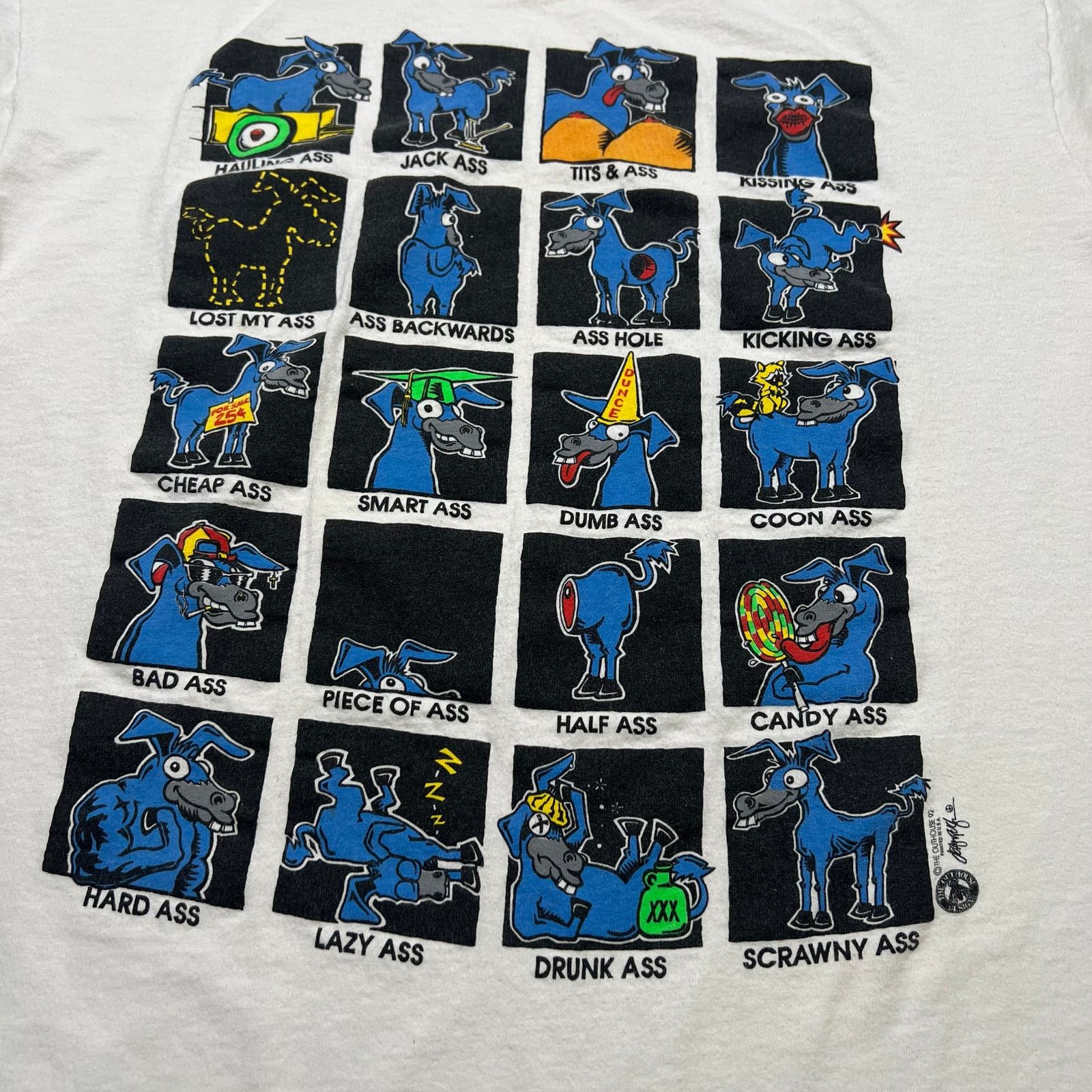 Fruit Of The Loom Vintage 90’s Fruit Of The Loom Donkey Tee MADE IN USA Sz XL Size US XL / EU 56 / 4 - 3 Thumbnail