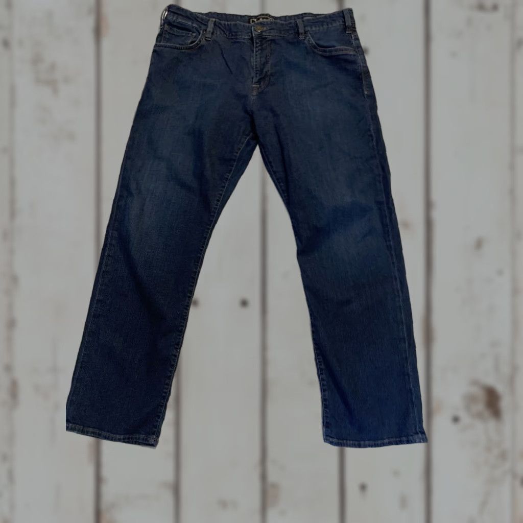 Vintage 34 Heritage Jeans Adult 40x32 Dark Blue Denim Mid Rise Relaxed Regular Stretch Mens Size US 40 / EU 56 - 1 Thumbnail