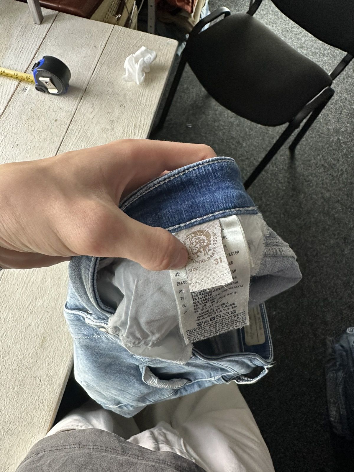 Diesel 🚨Gothic Diesel Regular Slim relax Flared Jeans Womens Size 31" - 12 Thumbnail