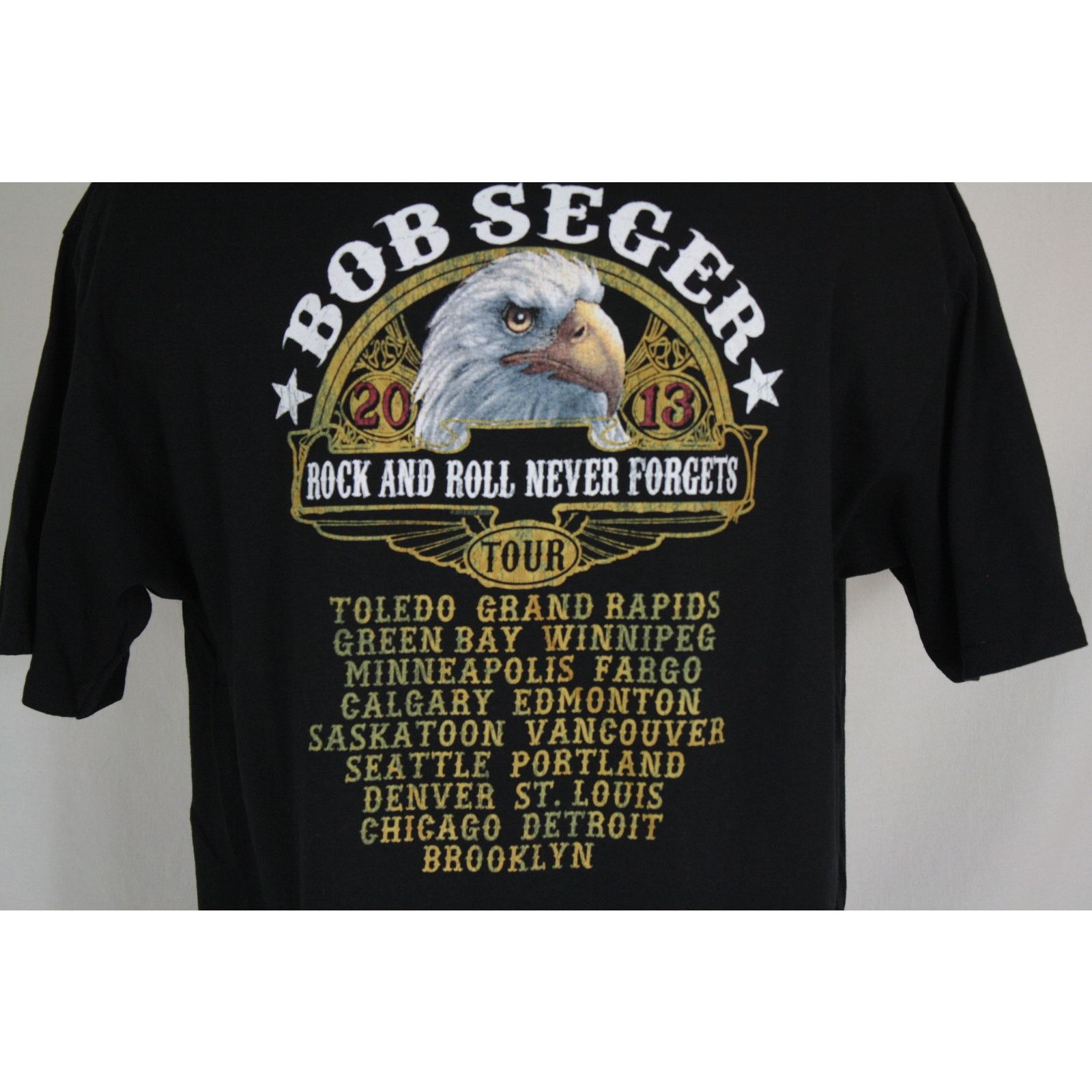 Anvil Bob Seger 2013 Tour Rock & Roll Never Forgets T-Shirt XL Size US XL / EU 56 / 4 - 4 Thumbnail