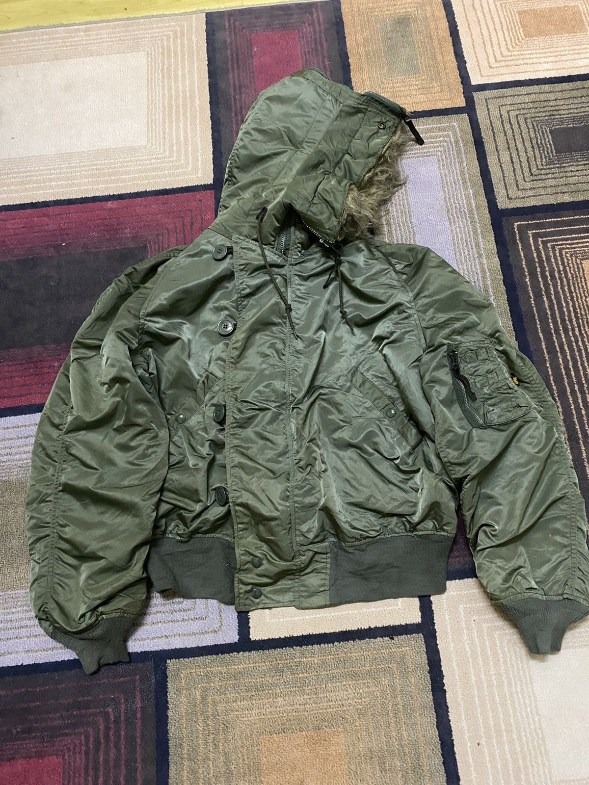 Alpha Industries VINTAGE N-28 JACKET APHA INDSUSTRIES ATTACHED HOODIES Size US L / EU 52-54 / 3 - 2 Thumbnail