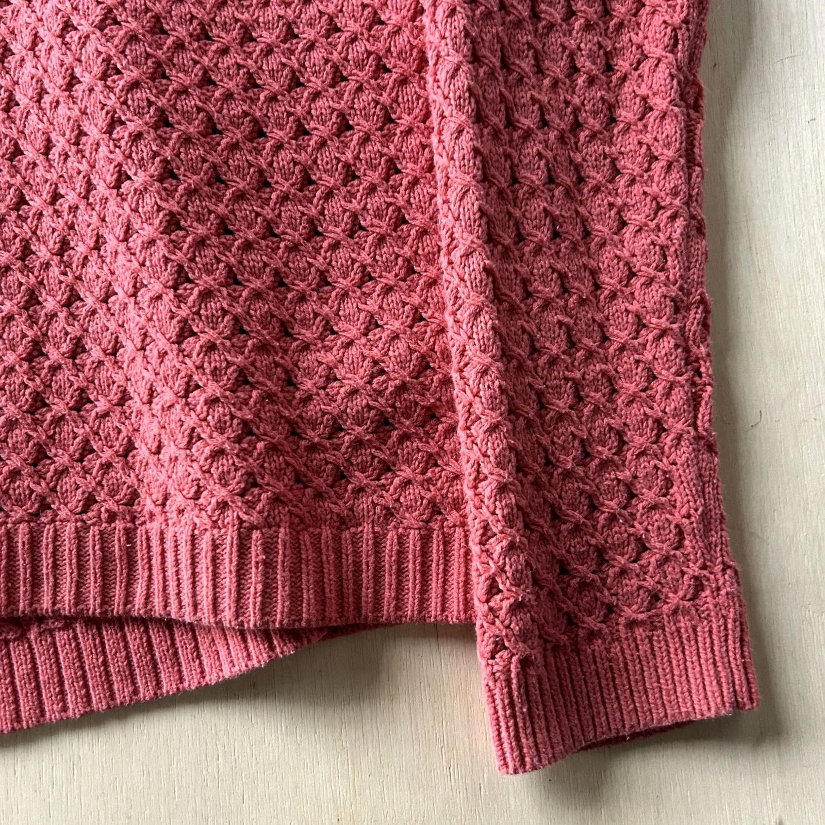 Old Navy Old Navy Womens XL Pink Crew Neck Open-Knit Lightweight Pullover Sweater Size XL / US 12-14 / IT 48-50 - 2 Thumbnail
