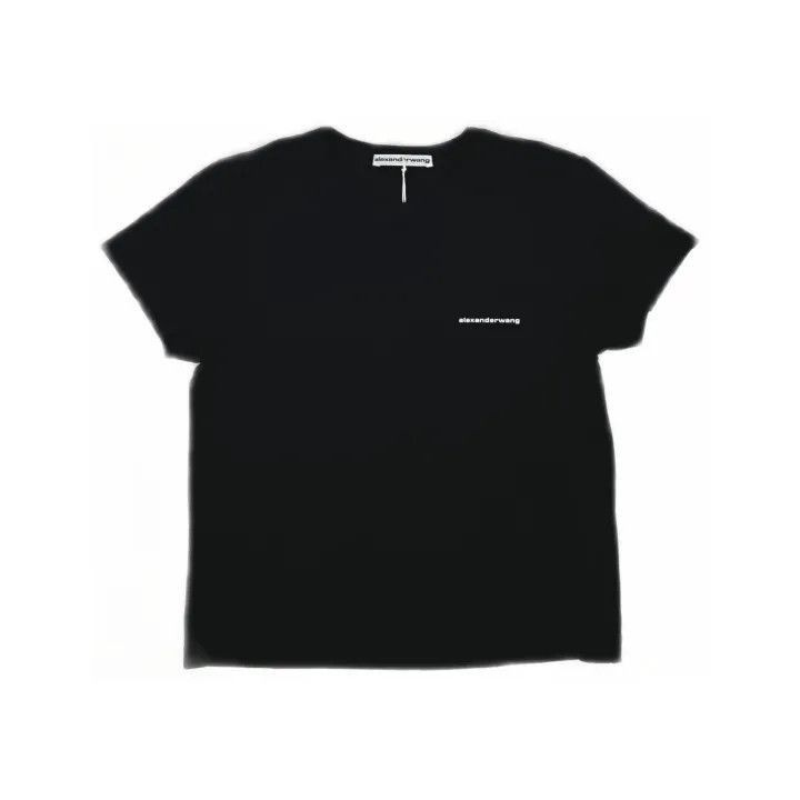 Alexander Wang Alexander Wang Black Logo Print T-Shirt - Size XS / US 0-2 / IT 36-38 - 2 Thumbnail