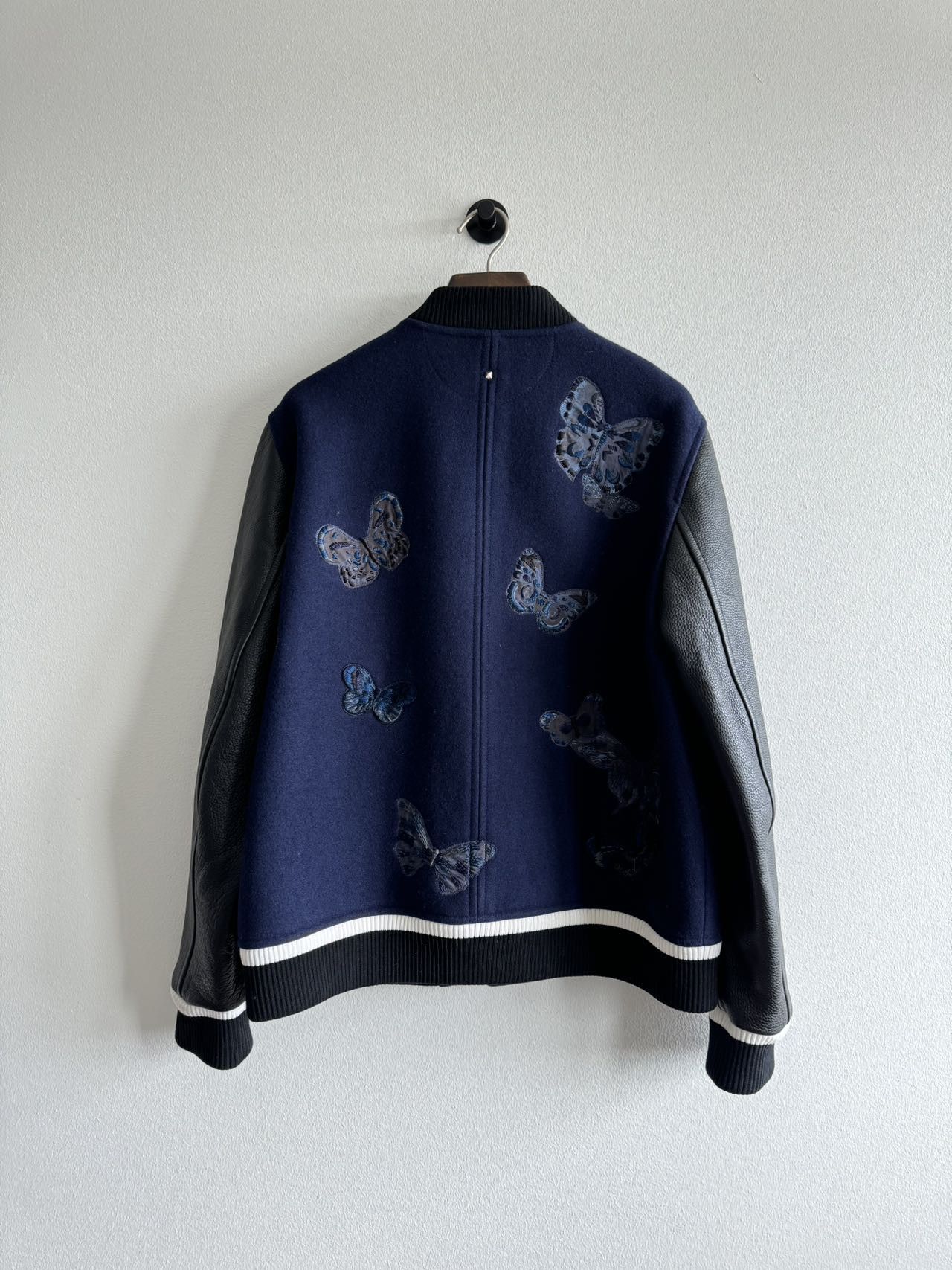 Valentino Valentino Varsity Wool Leather Jaclet IT 52 Size US L / EU 52-54 / 3 - 2 Thumbnail