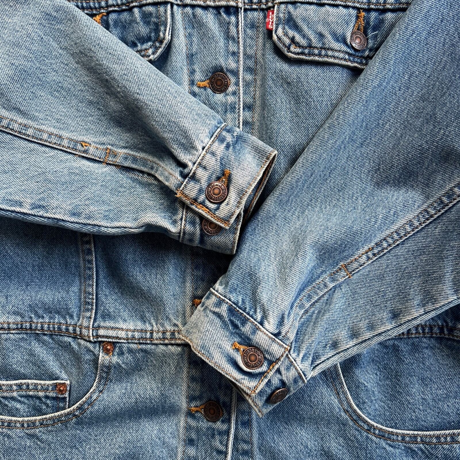 Levi's Levi's USA Made Vintage 90s Blue Denim Jacket 8921AC Co Size M / US 6-8 / IT 42-44 - 4 Thumbnail