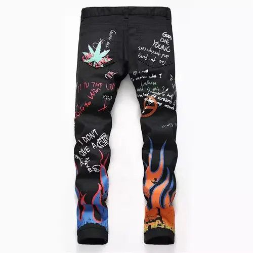 Japanese Brand × Vintage Graphic Stacked Black Denim Size US 32 / EU 48 - 2 Thumbnail