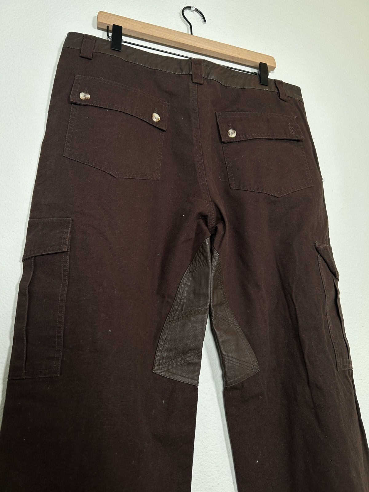 Roberto Cavalli 90’s Leather Patchwork Parachute Pants Size US 36 / EU 52 - 5 Thumbnail