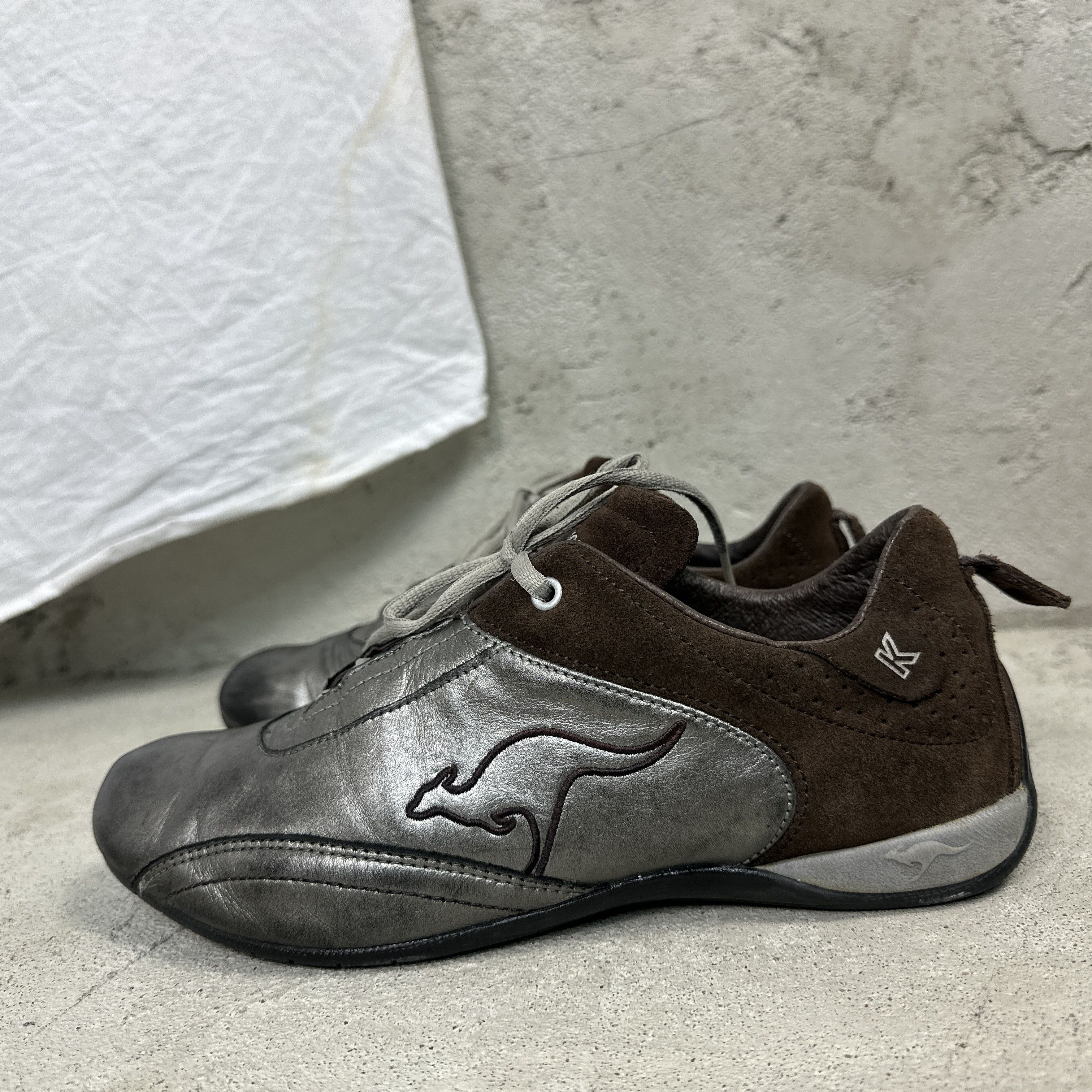 KangaROOS × Vintage Vintage y2k kangaroos silver low top racing shoes sneakers Size US 7 / EU 40 - 5 Thumbnail