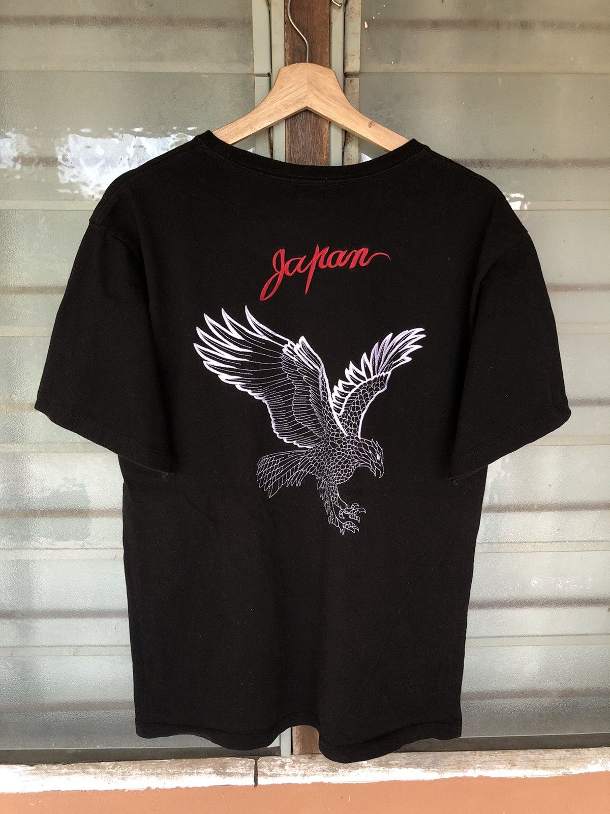 Japanese Brand Vintage Japanese Sukajan Eagle Embroidered Shirt Tee Size US L / EU 52-54 / 3 - 6 Thumbnail