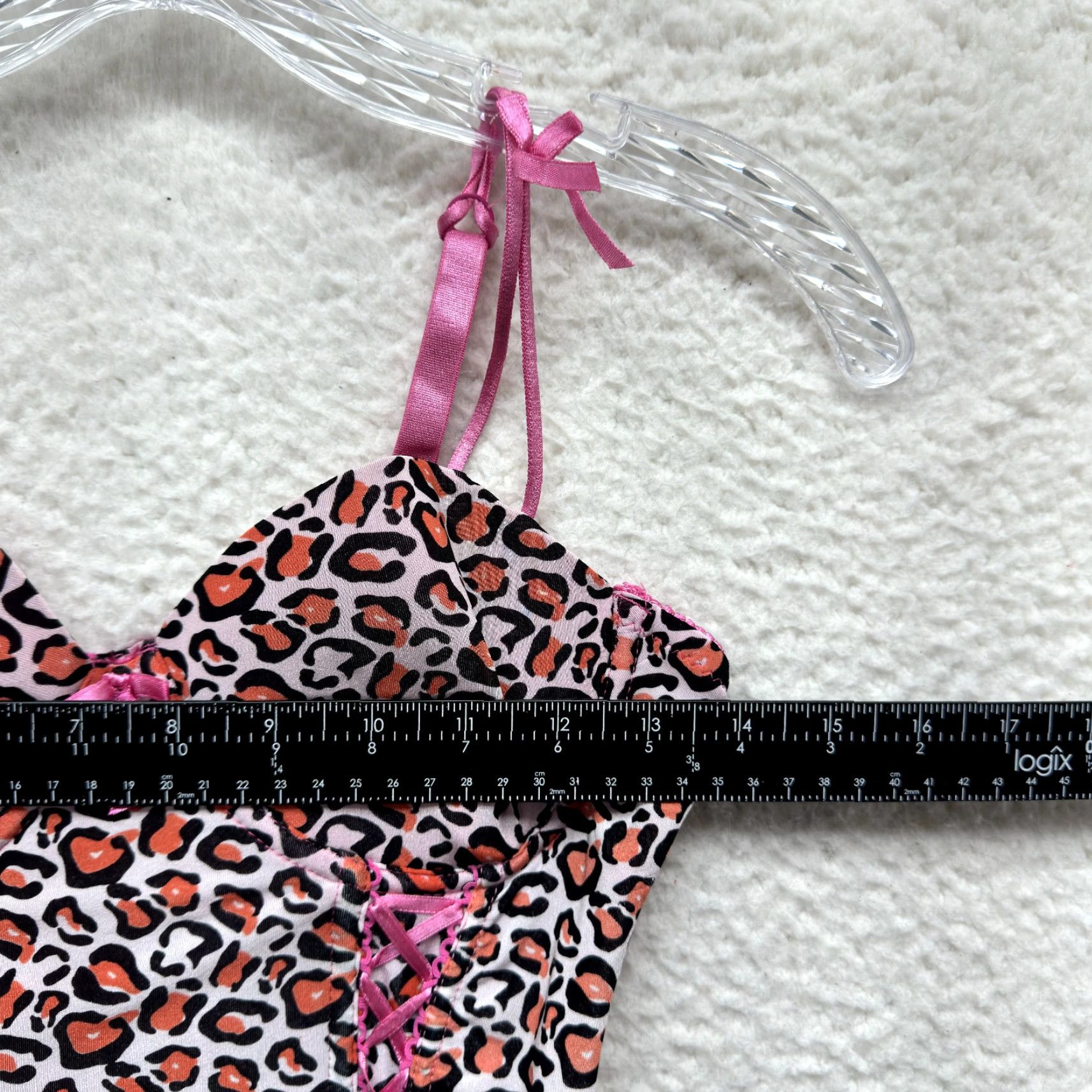 Vintage VINTAGE Y2K Corset Bustier Top Pink Leopard Cheetah Animal Print Boned Coquette Fairy Womens SXS Size S / US 4 / IT 40 - 5 Thumbnail