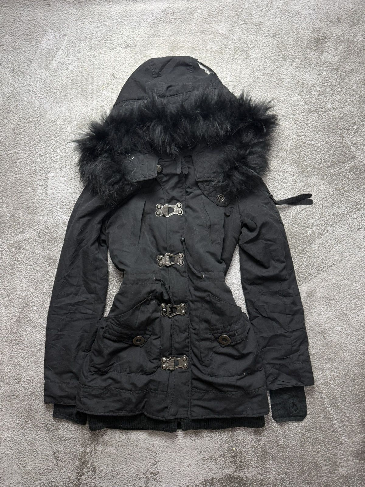美品✨archive sly military fur modscoat y2k If Six Was Nine × Japanese Brand Sly parka fur jacket | Grailed