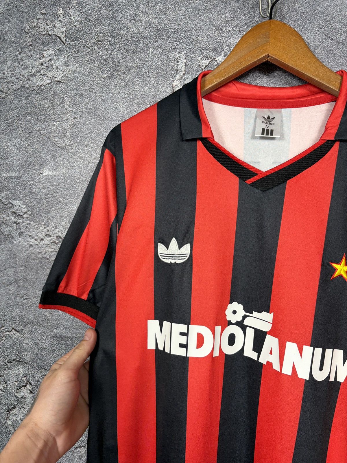 Adidas Vintage 1990 AC Milan #3 Maldini Jersey T-shirt Size US M / EU 48-50 / 2 - 5 Thumbnail