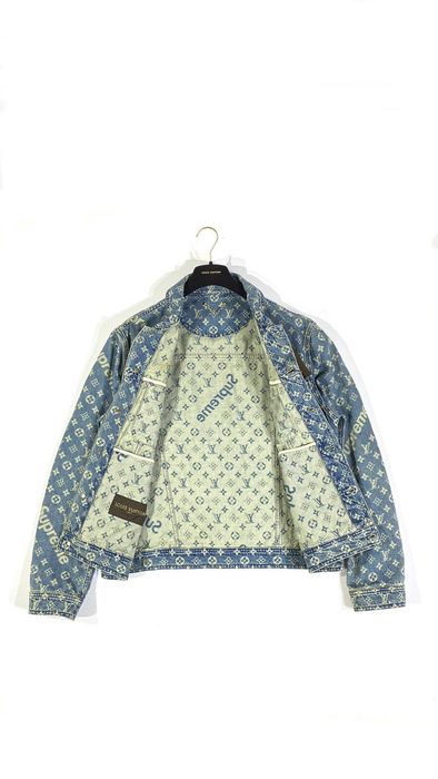 Louis vuitton x supreme best sale jean jacket