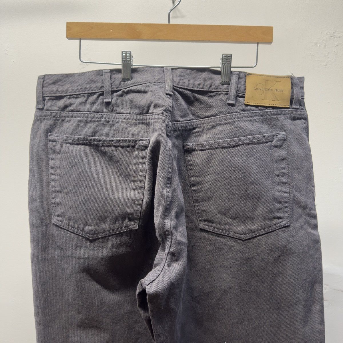 Vintage 90s Calvin Klein Baggy Relaxed Jeans ERD Grunge Chrome Size US 38 / EU 54 - 4 Thumbnail