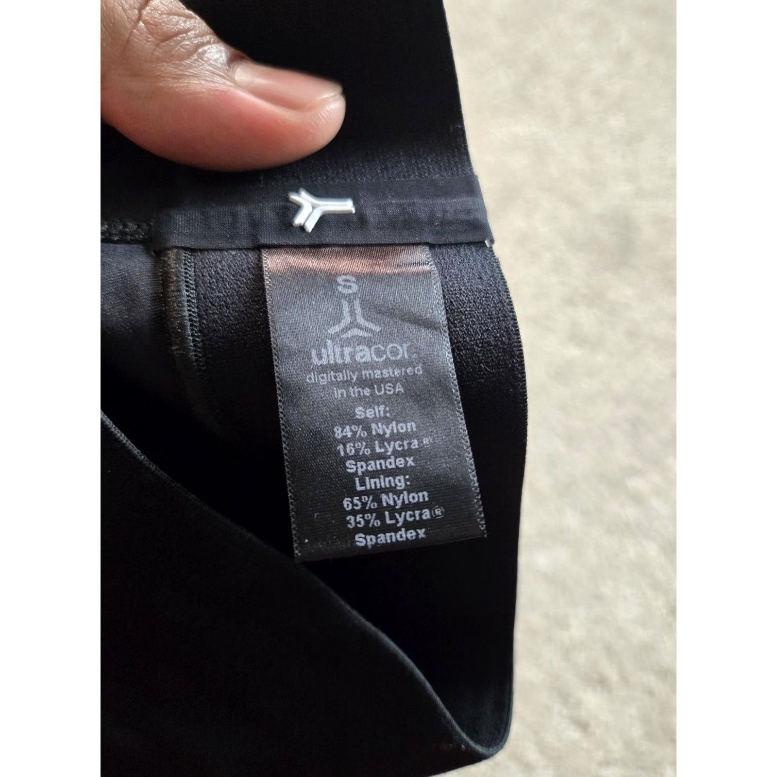 Vintage Ultracor Leggings Womens S Black Ankle Yoga Athletic Pants Galaxy Geometric Slim 21in Inseam Pull On Size 28" / US 6 / IT 42 - 3 Thumbnail