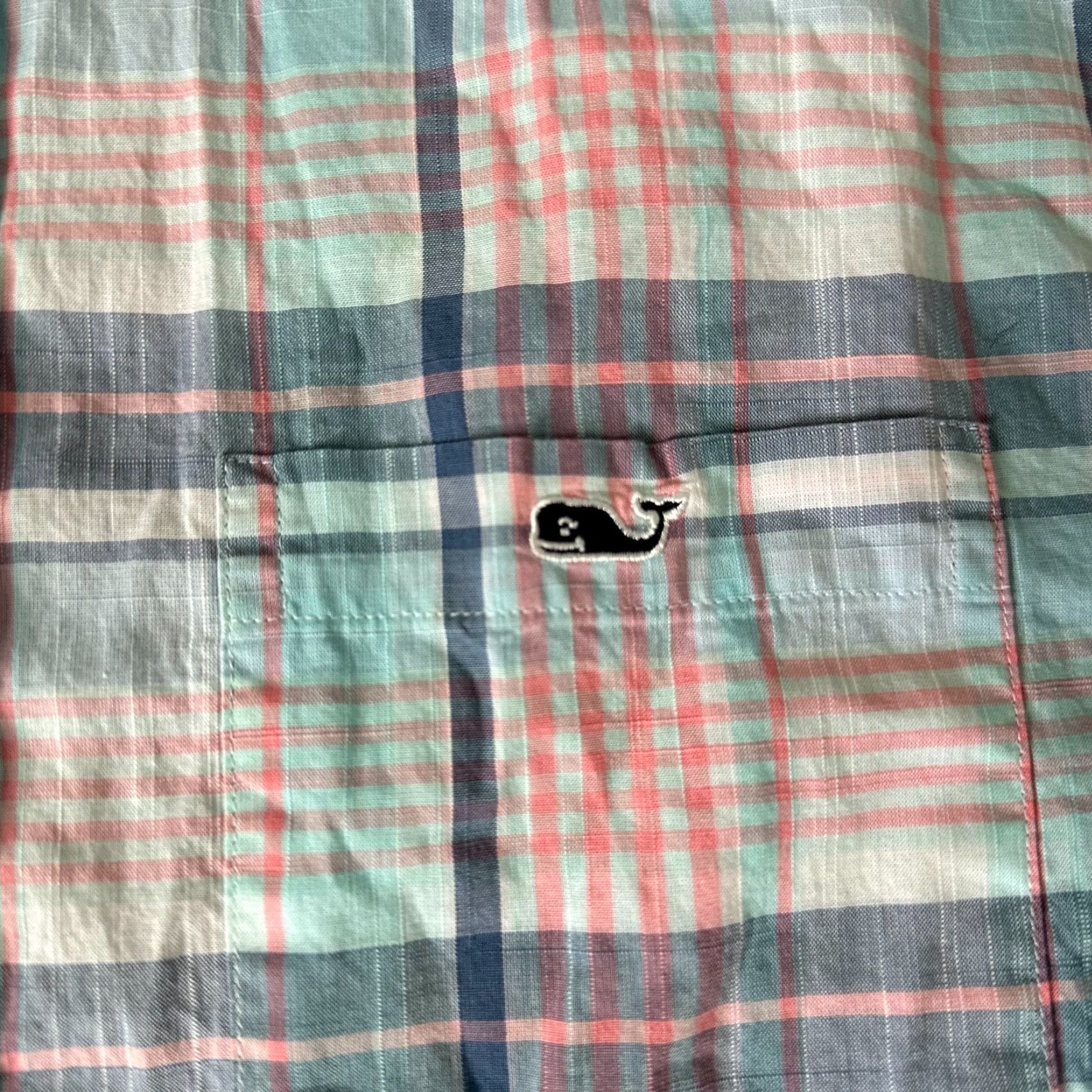 Vineyard Vines Vineyard Vines Shirt Tucker Button-Up Plaid Blue Cotton Mens S - 90s Colorful Logo Long Sleeve Collared Button-Down Small Size US S / EU 44-46 / 1 - 3 Thumbnail