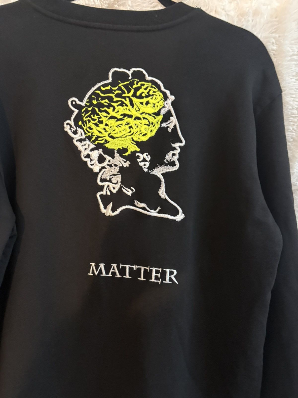 Alexander McQueen Alexander McQueen Black Embroidered Graphic Pullover Size US M / EU 48-50 / 2 - 6 Thumbnail