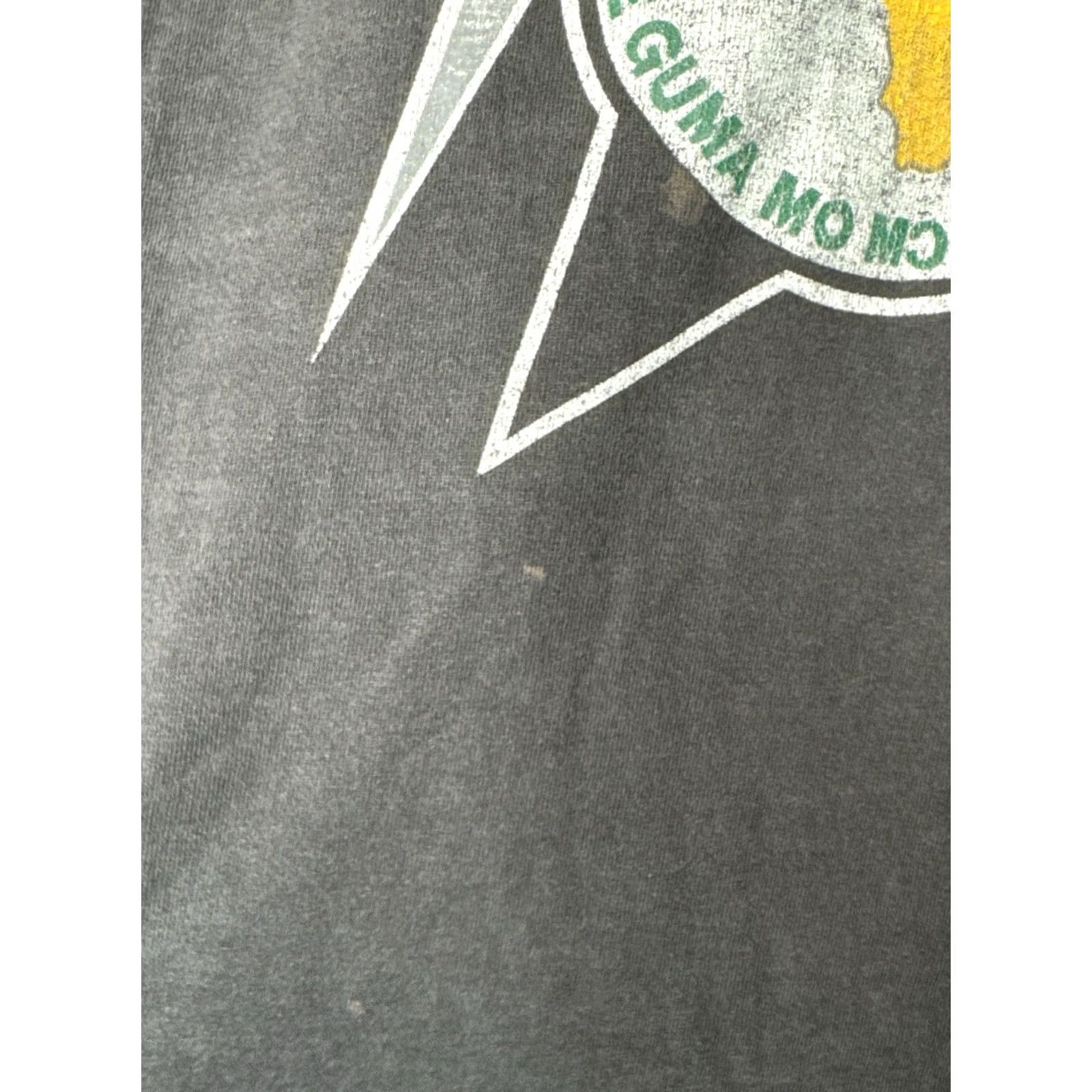 Fruit Of The Loom VINTAGE Slick Boys Hip Hop T Shirt Black XL Crew Neck Short Sleeve Men Boys 90s Single Stitch Fruit of the Loom Size US XL / EU 56 / 4 - 6 Thumbnail