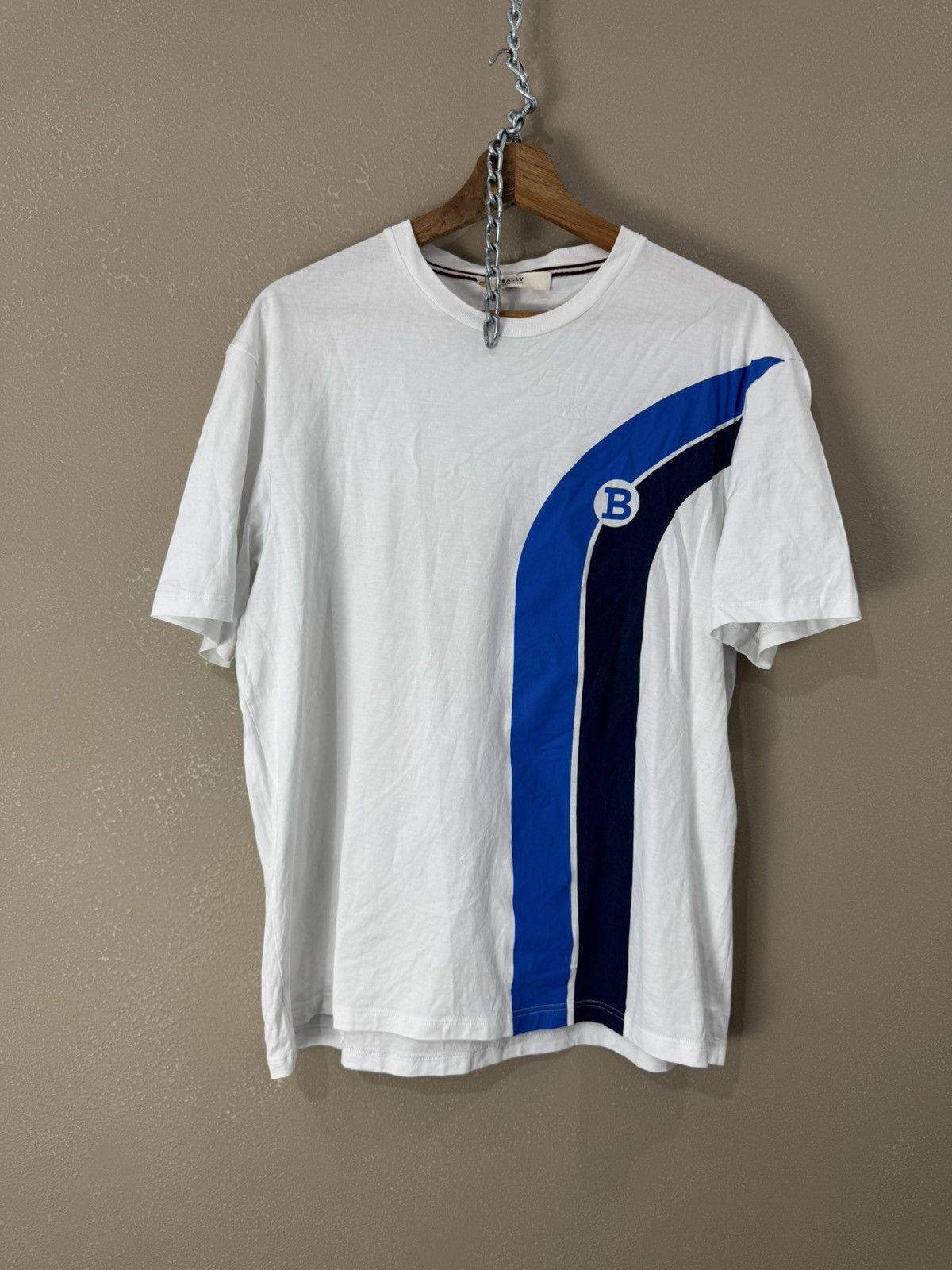 Bally Bally 1851 Switzerland Designer Luxury white t-shirt Size US L / EU 52-54 / 3 - 1 Thumbnail