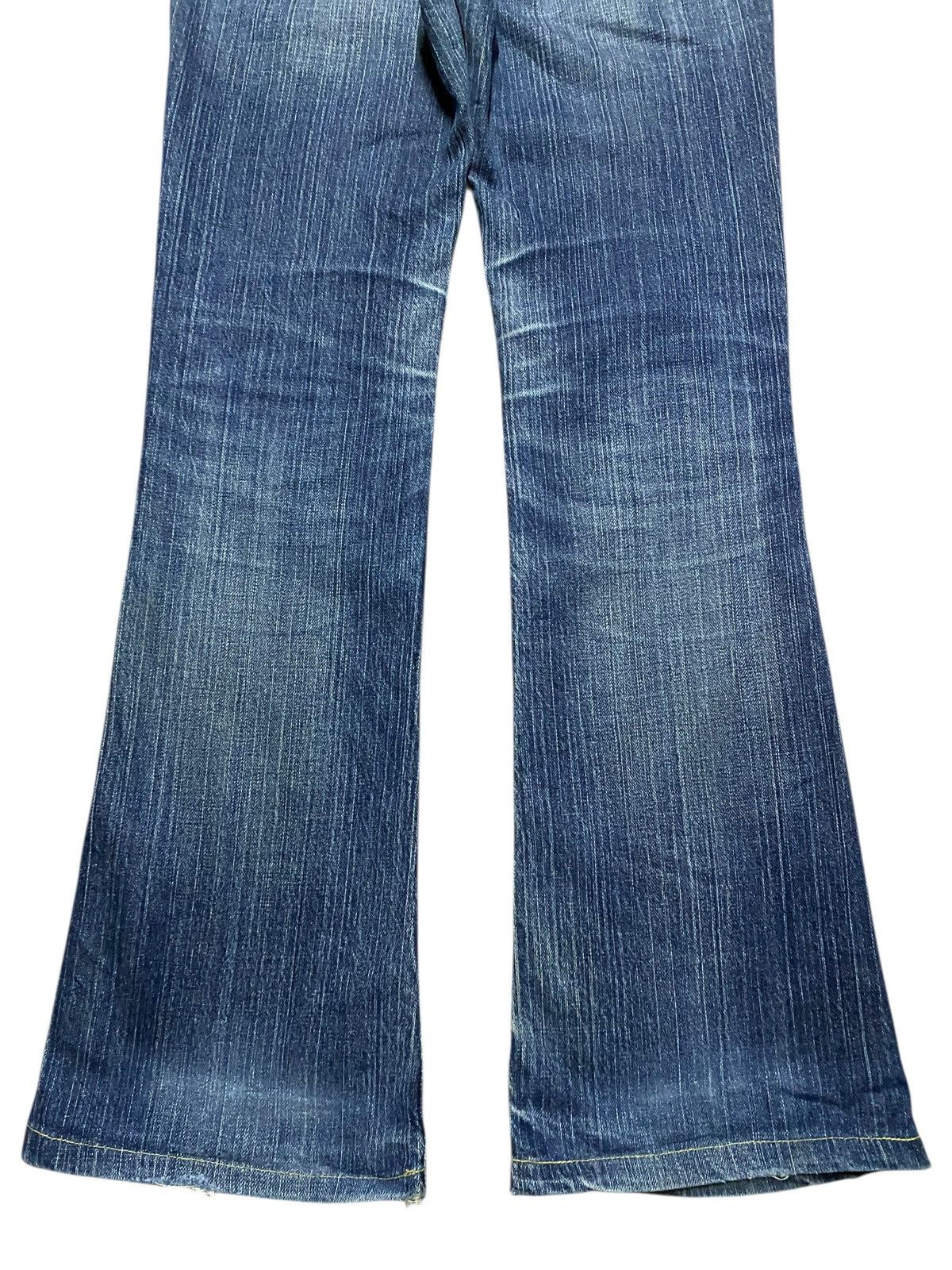 Japanese Brand Vintage Japanese Brand Rush Hour Denim Distressed Flare Jean Size US 28 / EU 44 - 6 Thumbnail
