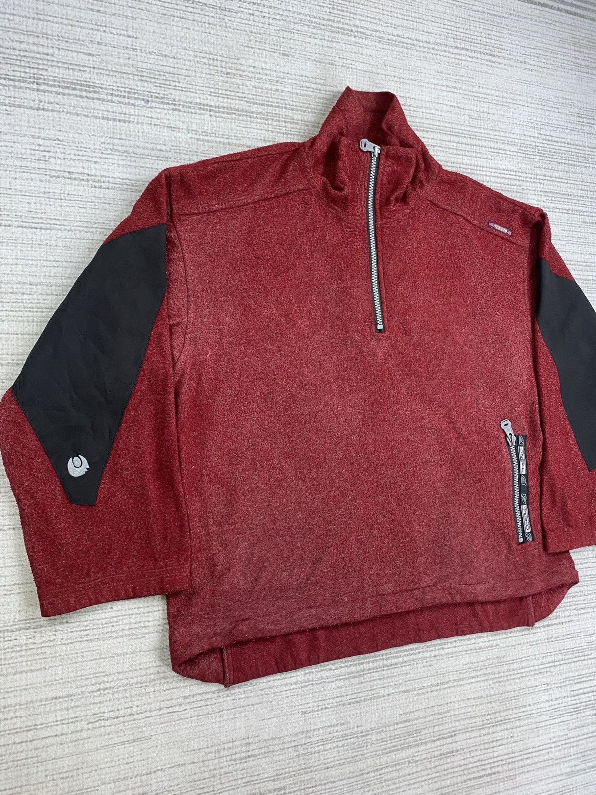 O'Neill × Vintage 90s O’Neill Cranberry Colour Halfzipper Surf Wear Jacket Size US XL / EU 56 / 4 - 4 Thumbnail