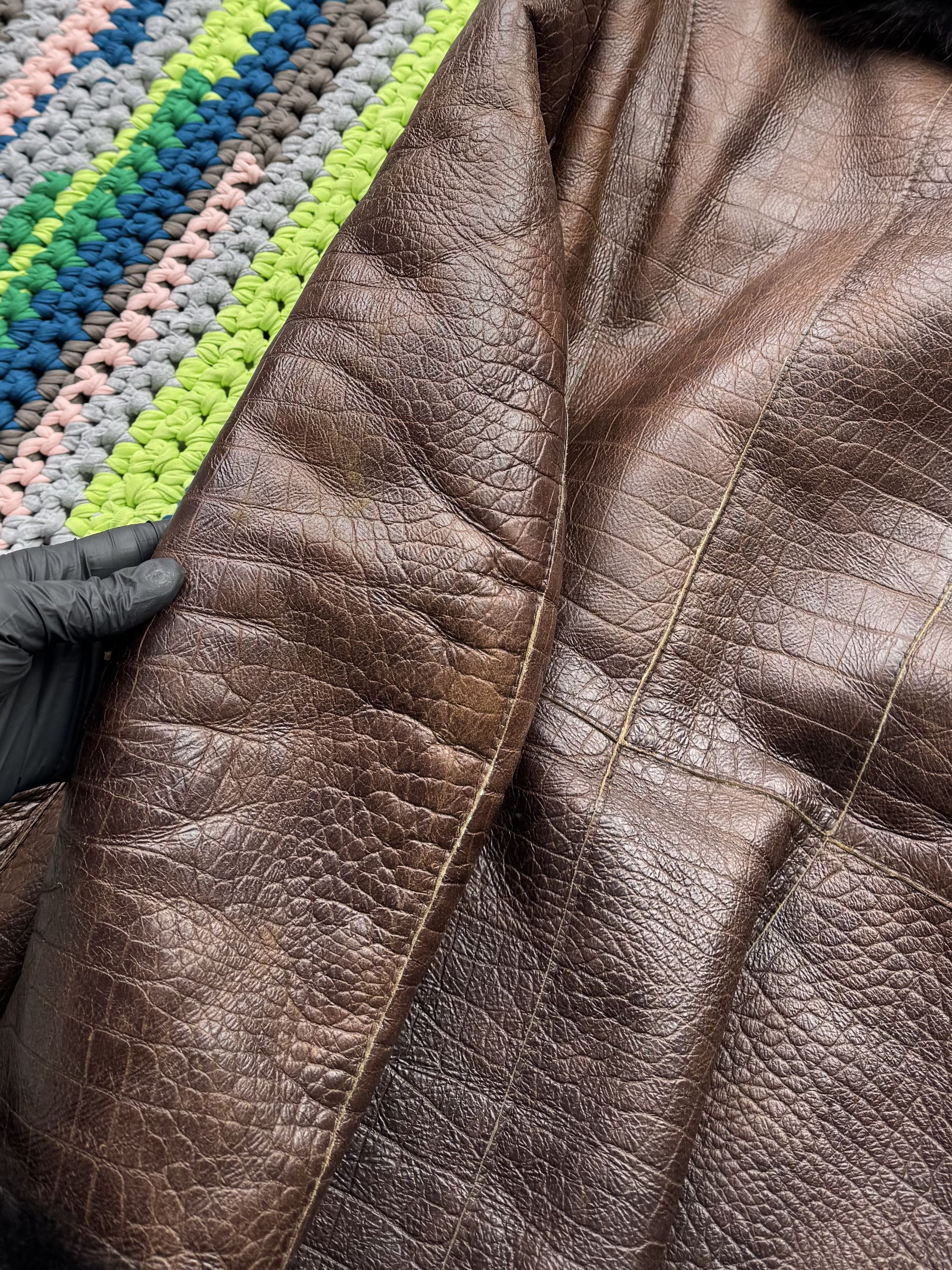 Japanese Brand Vintage Real Sheepskin Coat With Real Fur Details (V212)D15 Size M / US 6-8 / IT 42-44 - 10 Thumbnail