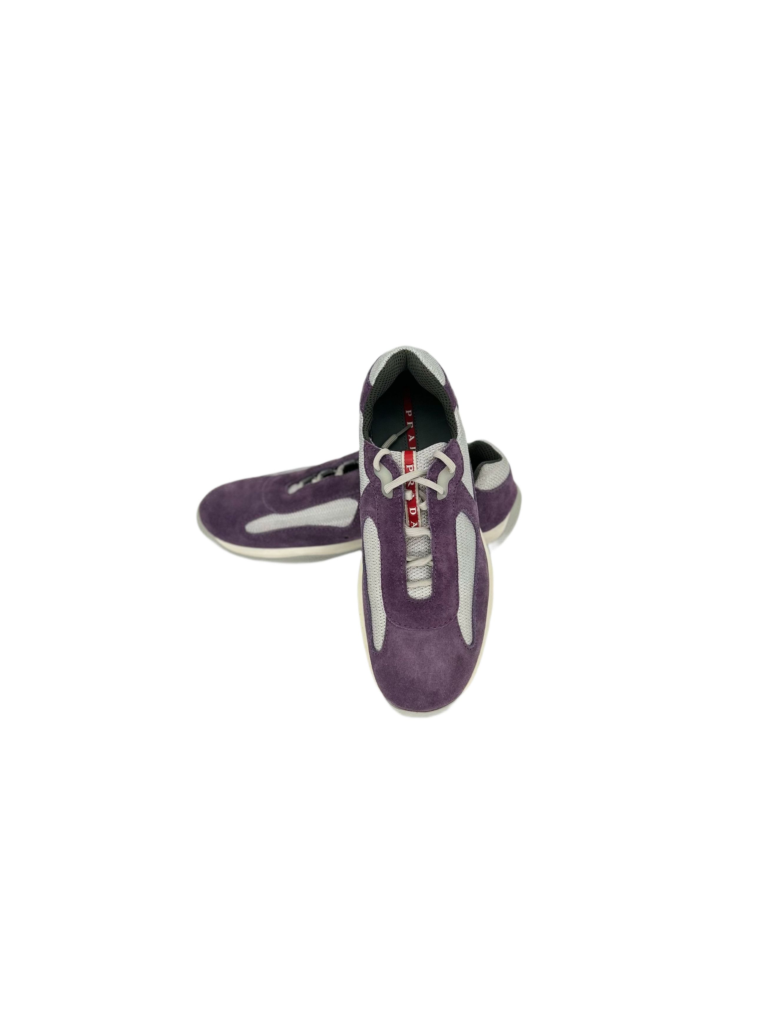 Prada Prada Linea Rossa - Women's 'America's Cup' Suede Trainers Size US 6.5 / IT 36.5 - 4 Thumbnail
