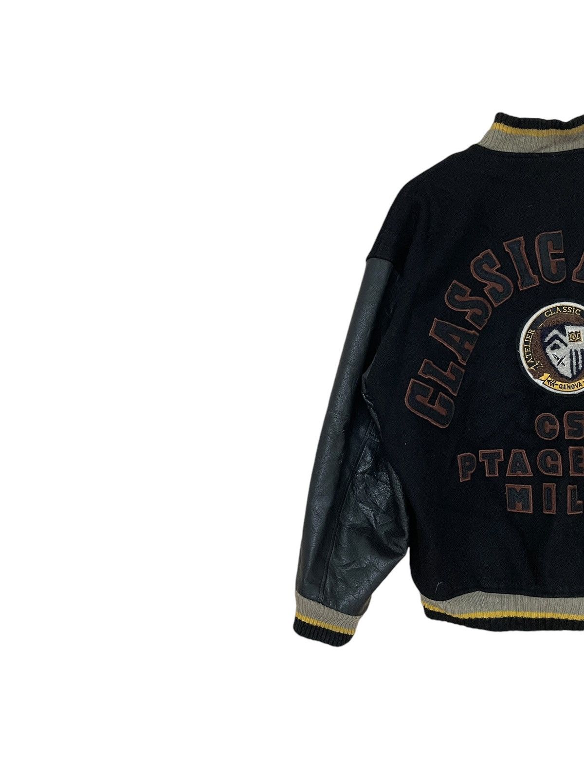 Vintage Vintage Brand Hotcrew Leather Varsity Jacket 1980s Size US L / EU 52-54 / 3 - 7 Thumbnail