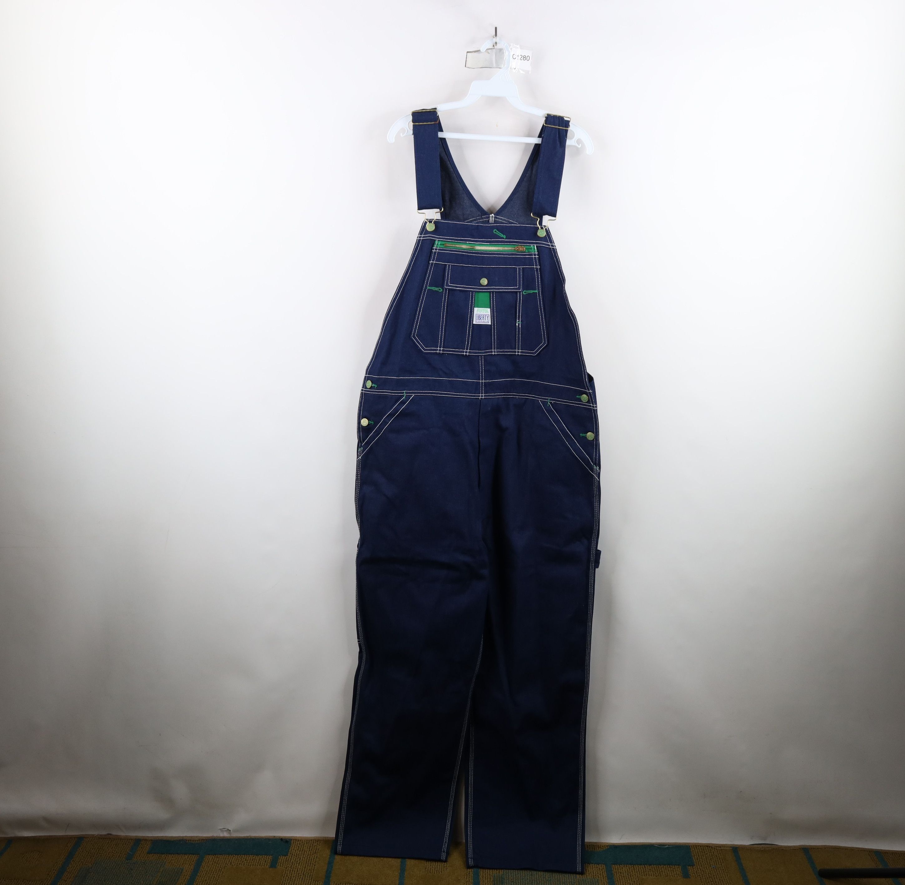 Vintage Vintage 90s Streetwear Faded Wide Leg Denim Jean Overalls Size US 40 / EU 56 - 1 Thumbnail