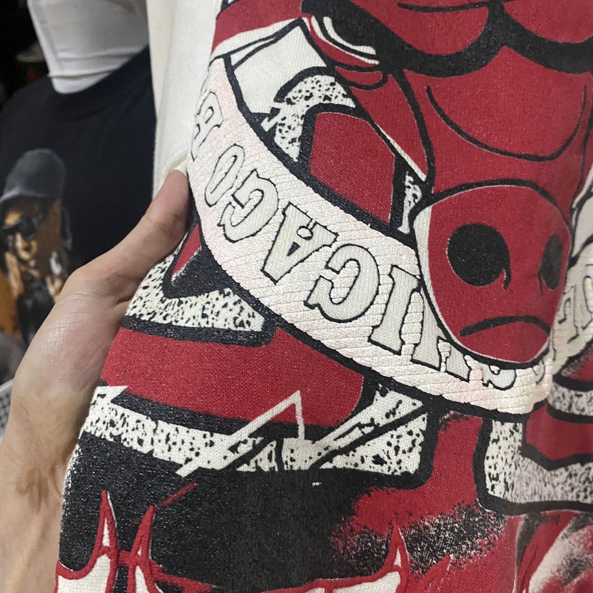 NBA × Vintage Vintage 90’s Chicago Bulls CRAYON DESIGN By Magic Johnson Size US L / EU 52-54 / 3 - 12 Thumbnail
