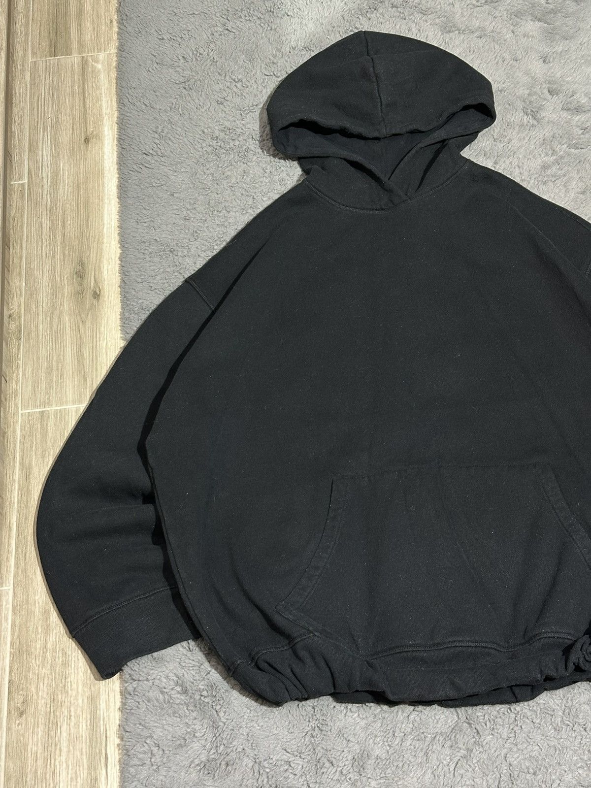 The Recycled Planet RAEY Designer Oversized Boxy-fit Black Hoodie Size US XL / EU 56 / 4 - 3 Thumbnail