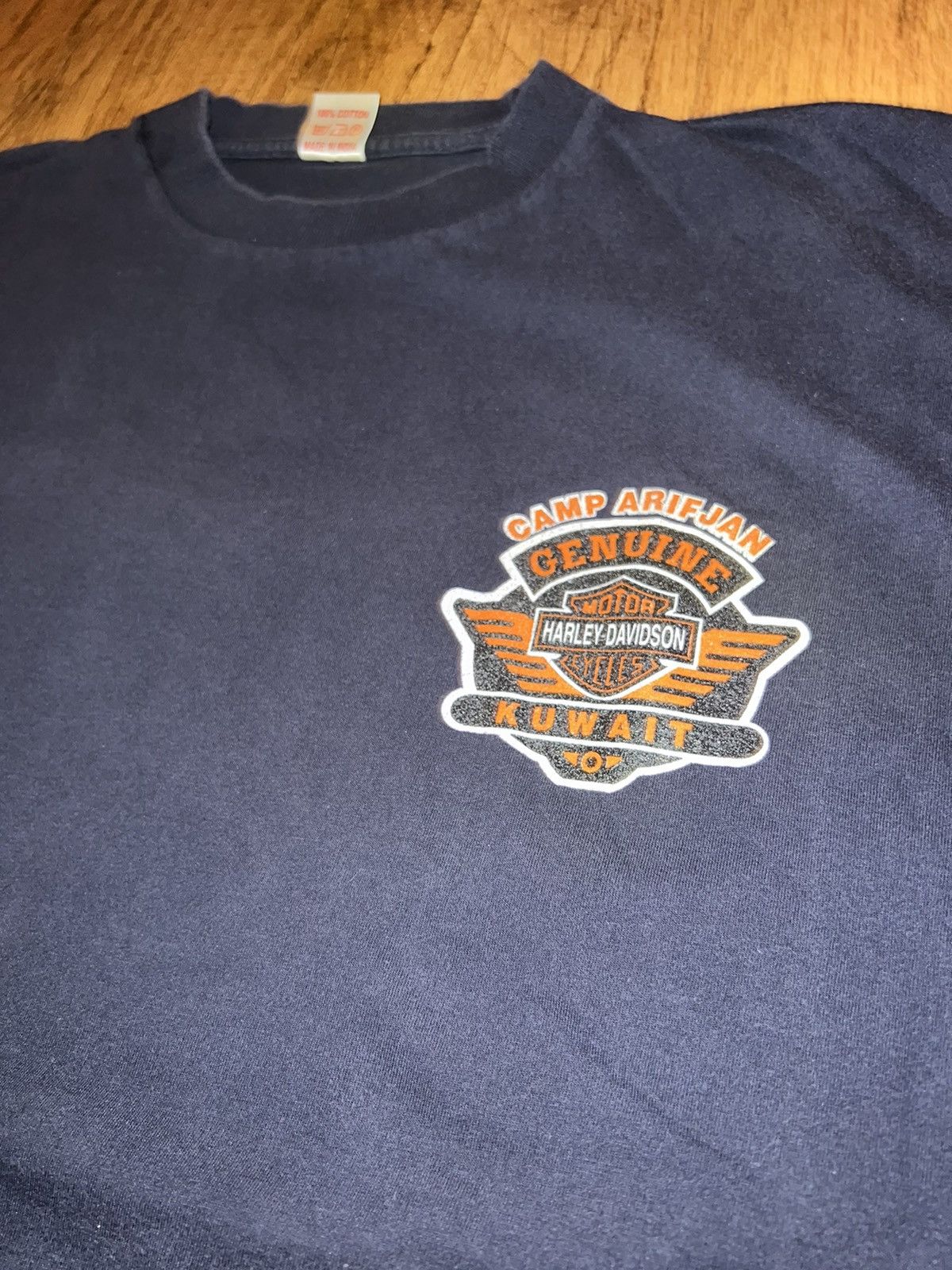 Harley Davidson × Vintage VINTAGE KUWAIT HARLEY DAVIDSON Size US L / EU 52-54 / 3 - 1 Thumbnail