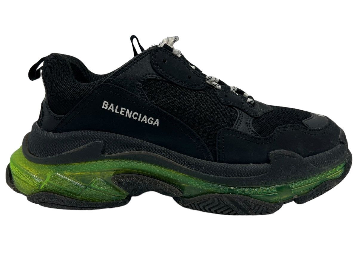 Balenciaga Balenciaga Triple S Black/green size 44 | Grailed