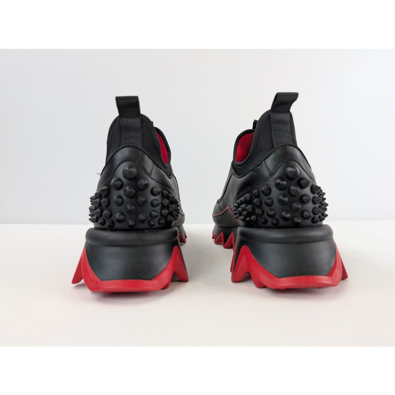 Christian Louboutin o1rshd1 Sharkyloub SP Spikes Flat Sneakers in Black Size US 13 / EU 46 - 11 Thumbnail