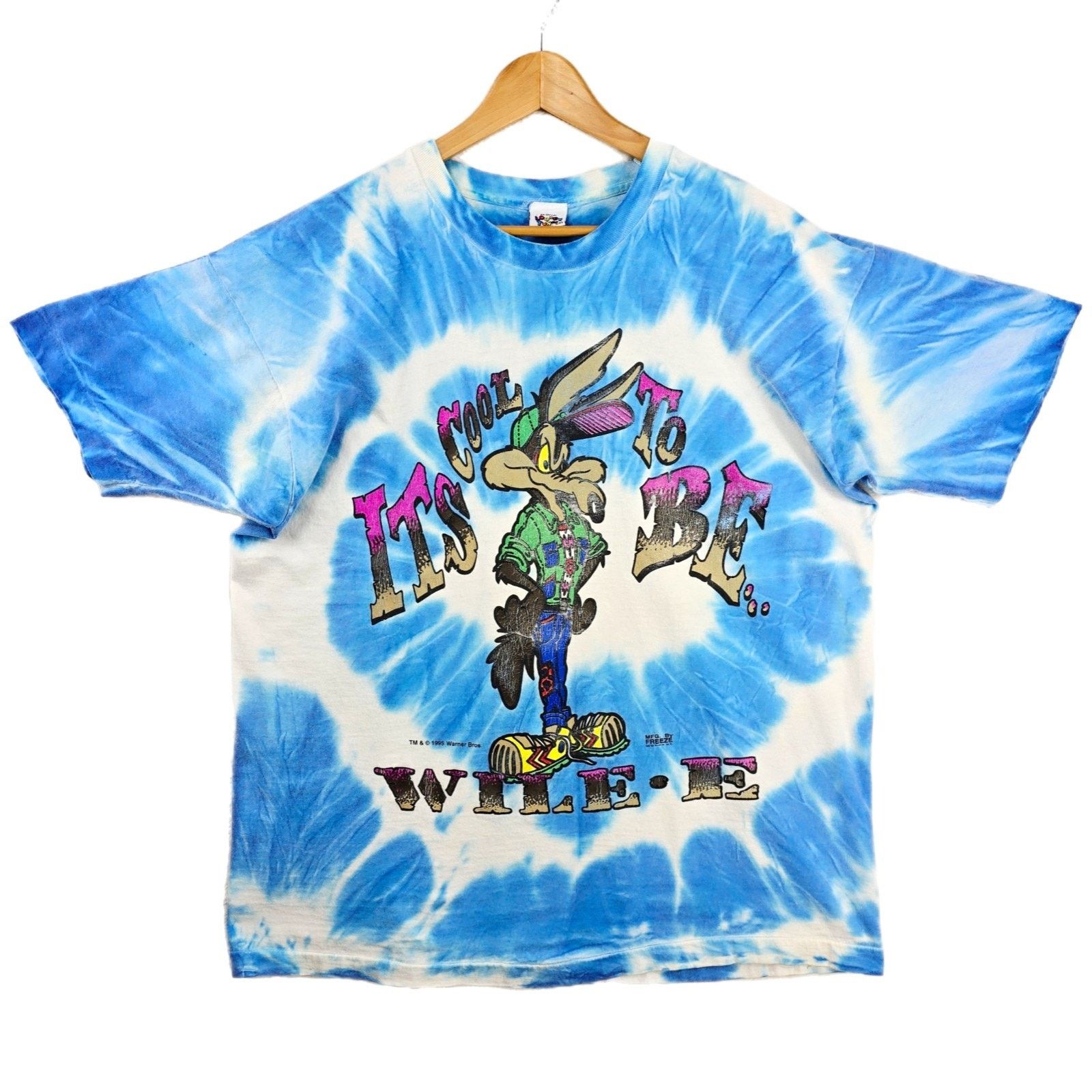 Vtg Wile E Coyote Its Cool Looney Tunes Shirt XXL USA 90s