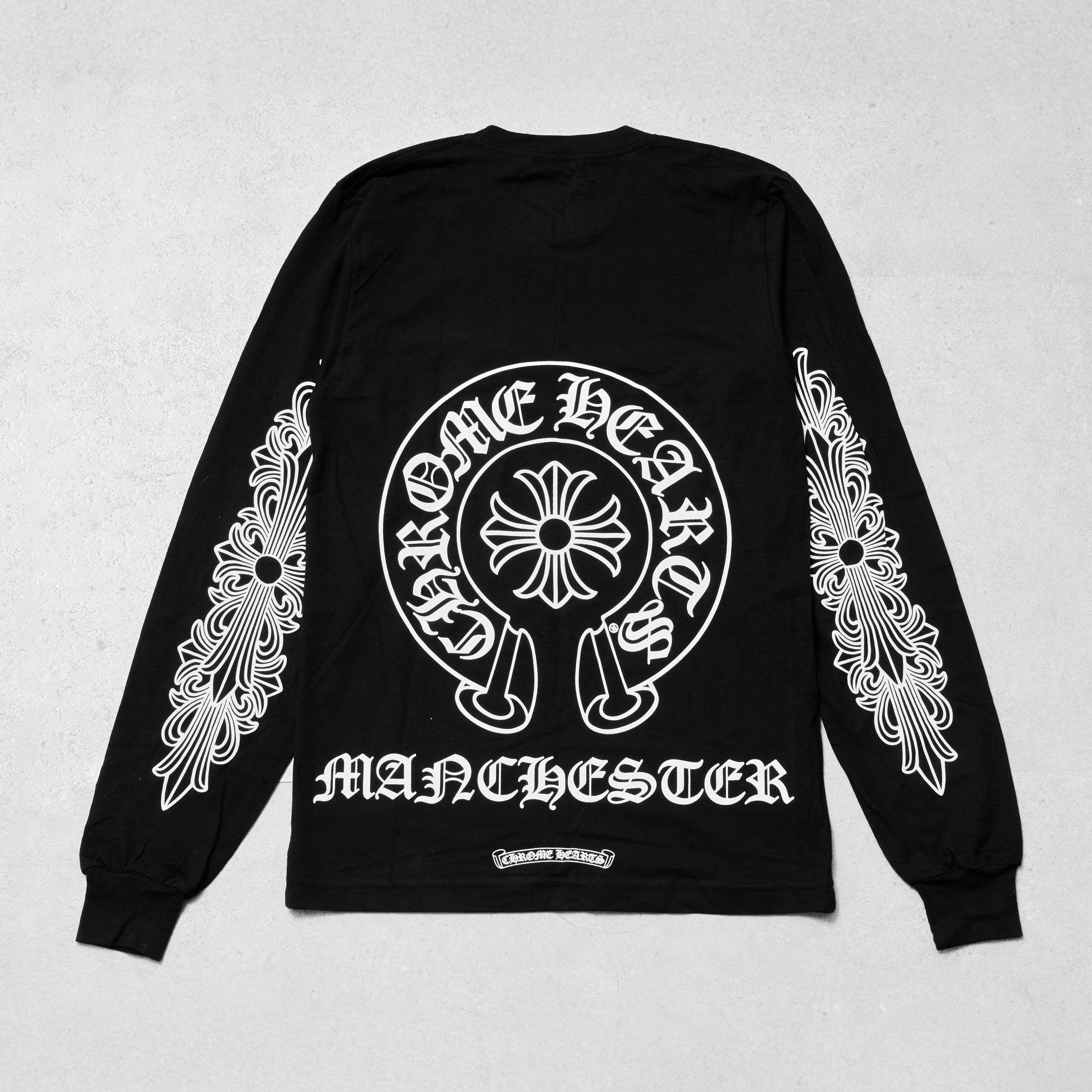 Chrome Hearts CHROME HEARTS Manchester Long Sleeve Tee Shirt BLACK Size US S / EU 44-46 / 1 - 1 Thumbnail