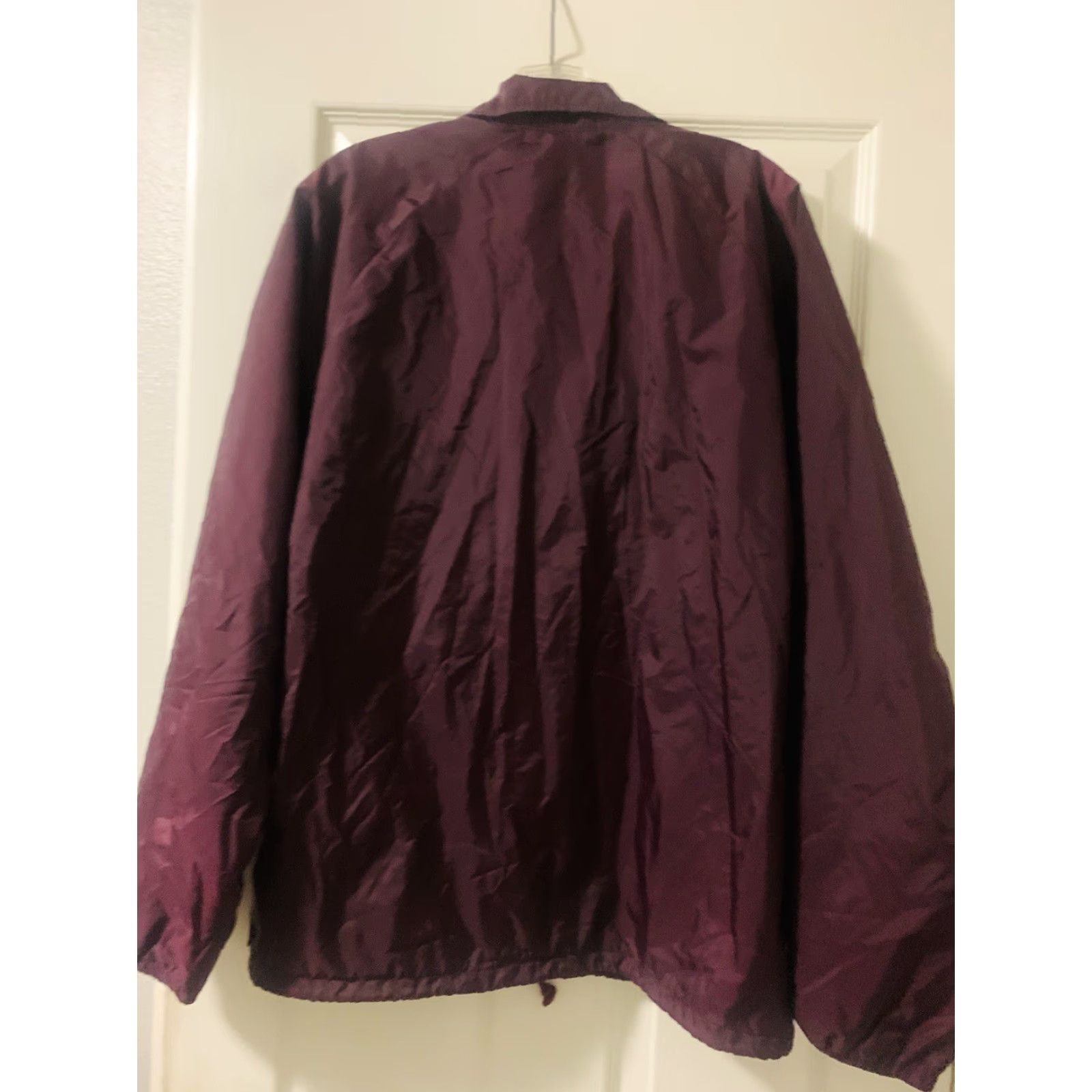 Vans Vans Off The Wall Windbreaker Jacket Mens M Burgundy Logo Wind-Resistant Lightweight Casual Skateboarding Size US M / EU 48-50 / 2 - 3 Thumbnail