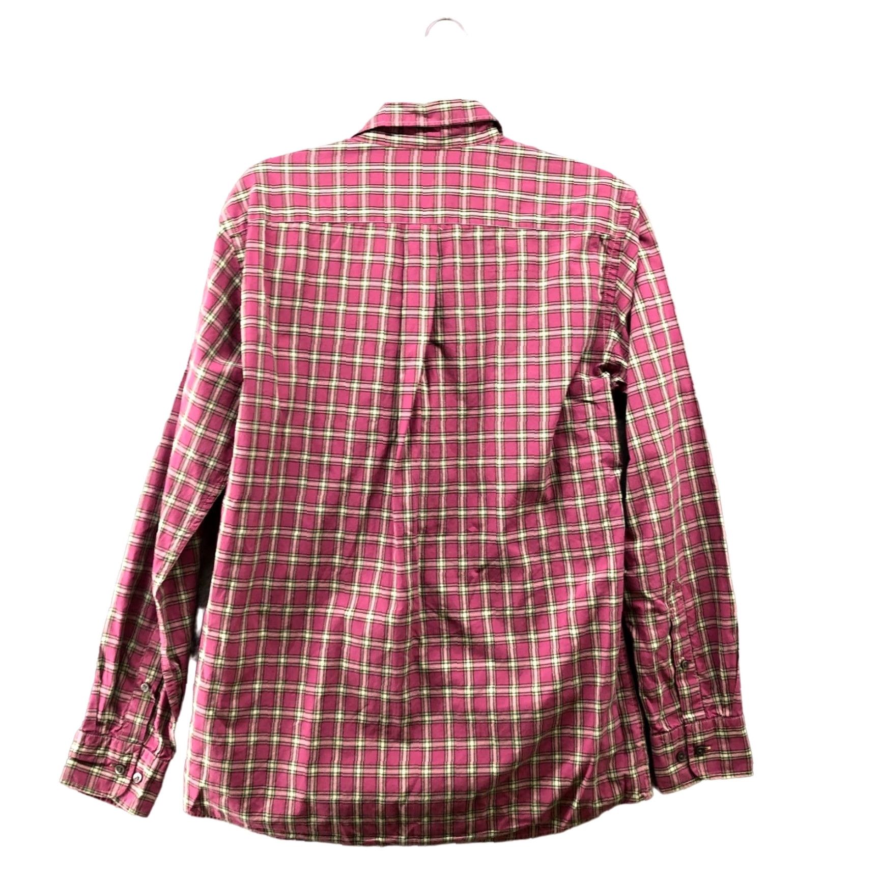 Uniqlo VINTAGE Uniqlo Shirt Mens S Pink Plaid Button-Down Long Sleeve Cotton Regular Size US S / EU 44-46 / 1 - 2 Thumbnail