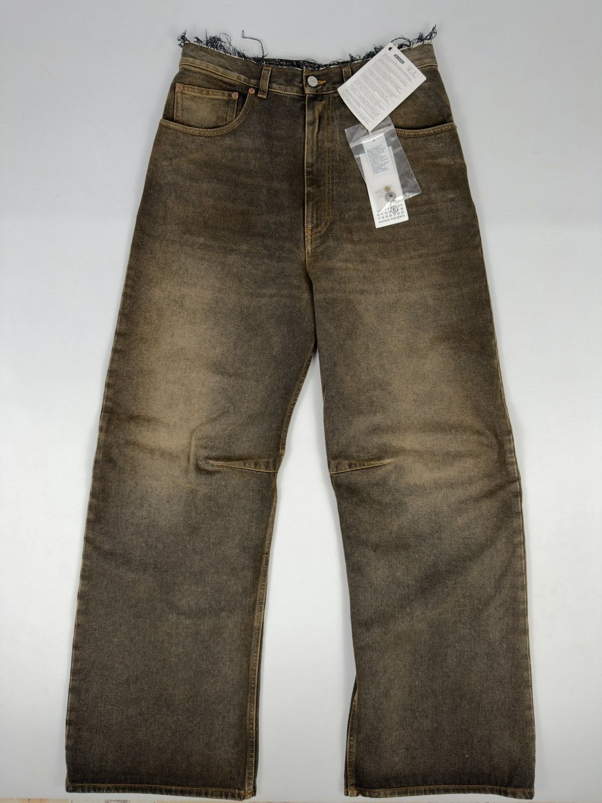 Maison Margiela DS Maison Margiela Rare Faded Raw Cut Baggy Denim Jeans Size US 30 / EU 46 - 1 Thumbnail