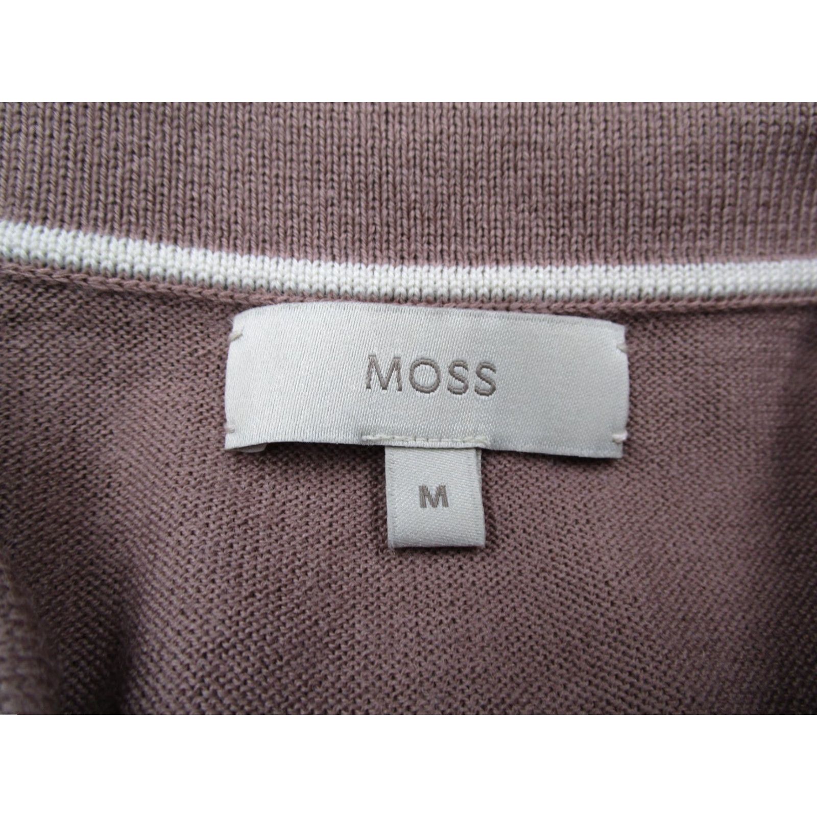 Vintage VINTAGE Moss Men's Polo Shirt Short Sleeve 1/4 Zip Knit Merino Wool Pink Casual Golf Travel Medium Size US M / EU 48-50 / 2 - 3 Thumbnail