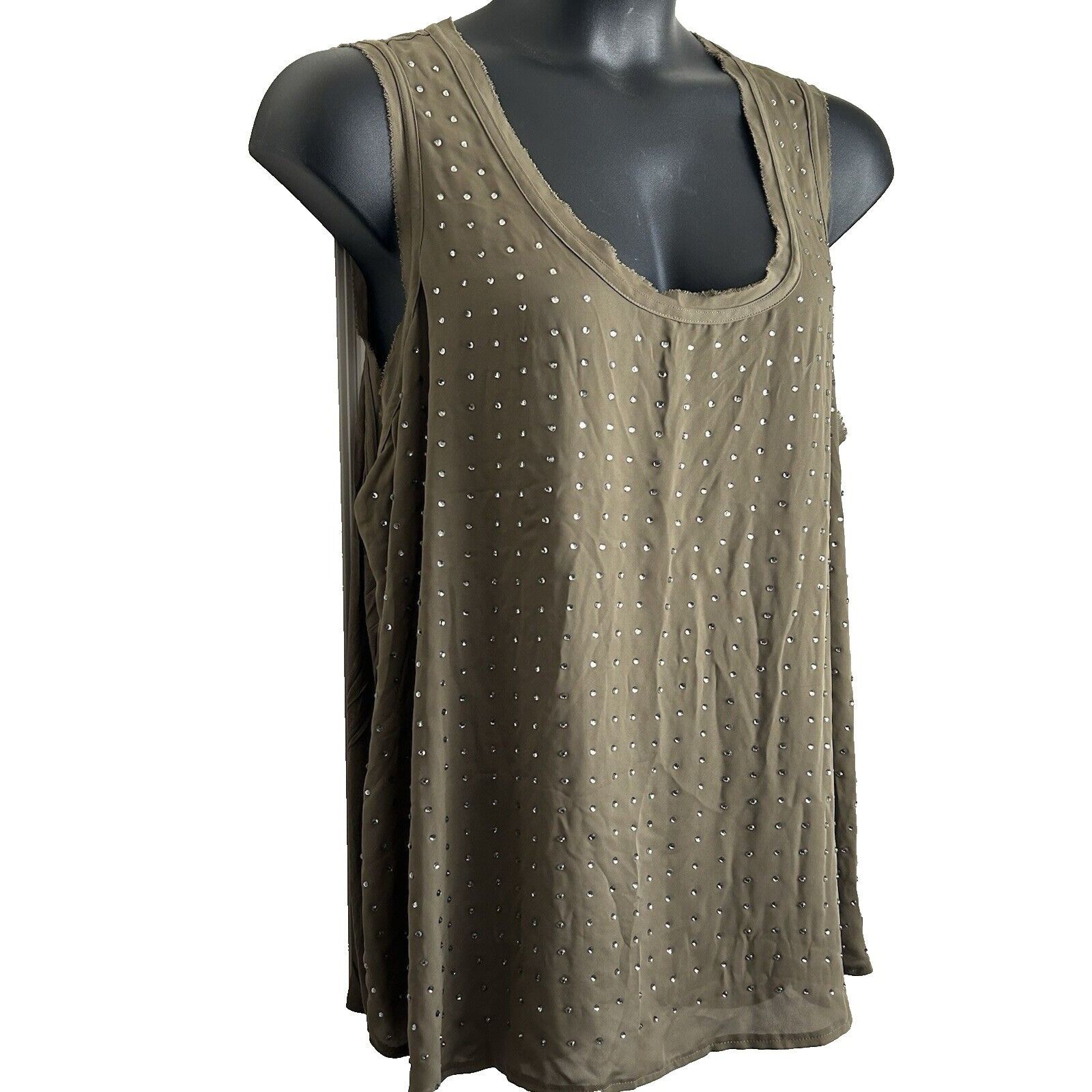 Jennifer Lopez JENNIFER LOPEZ J LO Petite Womens Sage Army Green Embellish Size XXL / US 16-18 / IT 52-54 - 2 Thumbnail
