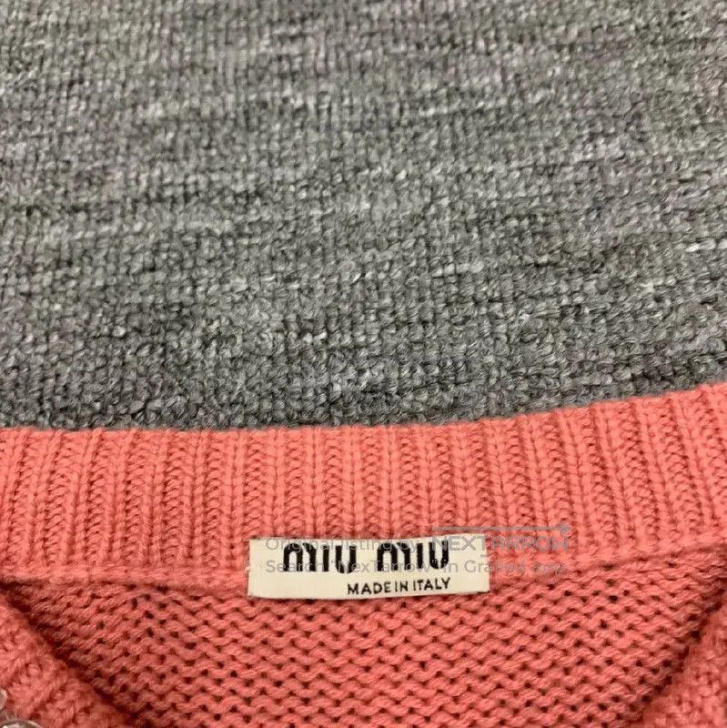 Miu Miu Miu Miu Women's Pink Knit Sweater . Size S / US 4 / IT 40 - 8 Thumbnail