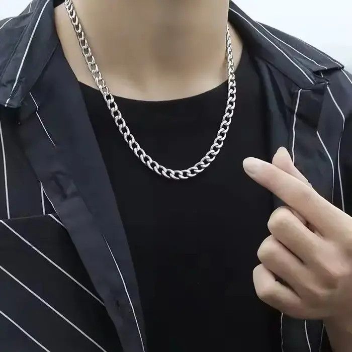 Jewelry 5MM Cuban Chain Necklace Size ONE SIZE - 1 Thumbnail